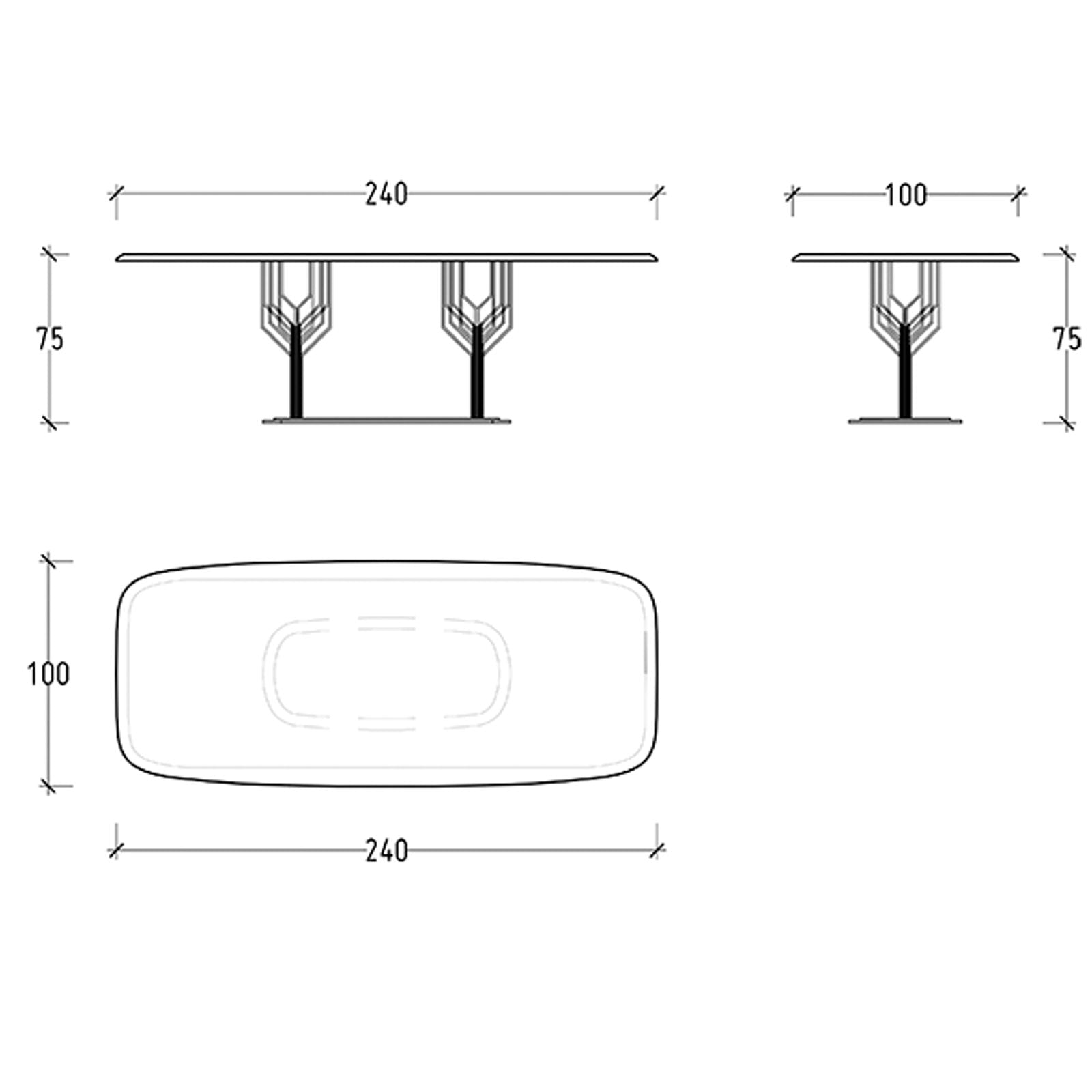 Display Item - Bug Dining Table Bug-240Nakheel - DISPLAY ITEM - ebarza Furniture UAE | Shop Modern Furniture in Abu Dhabi & Dubai - مفروشات ايبازرا في الامارات | تسوق اثاث عصري وديكورات مميزة في دبي وابوظبي