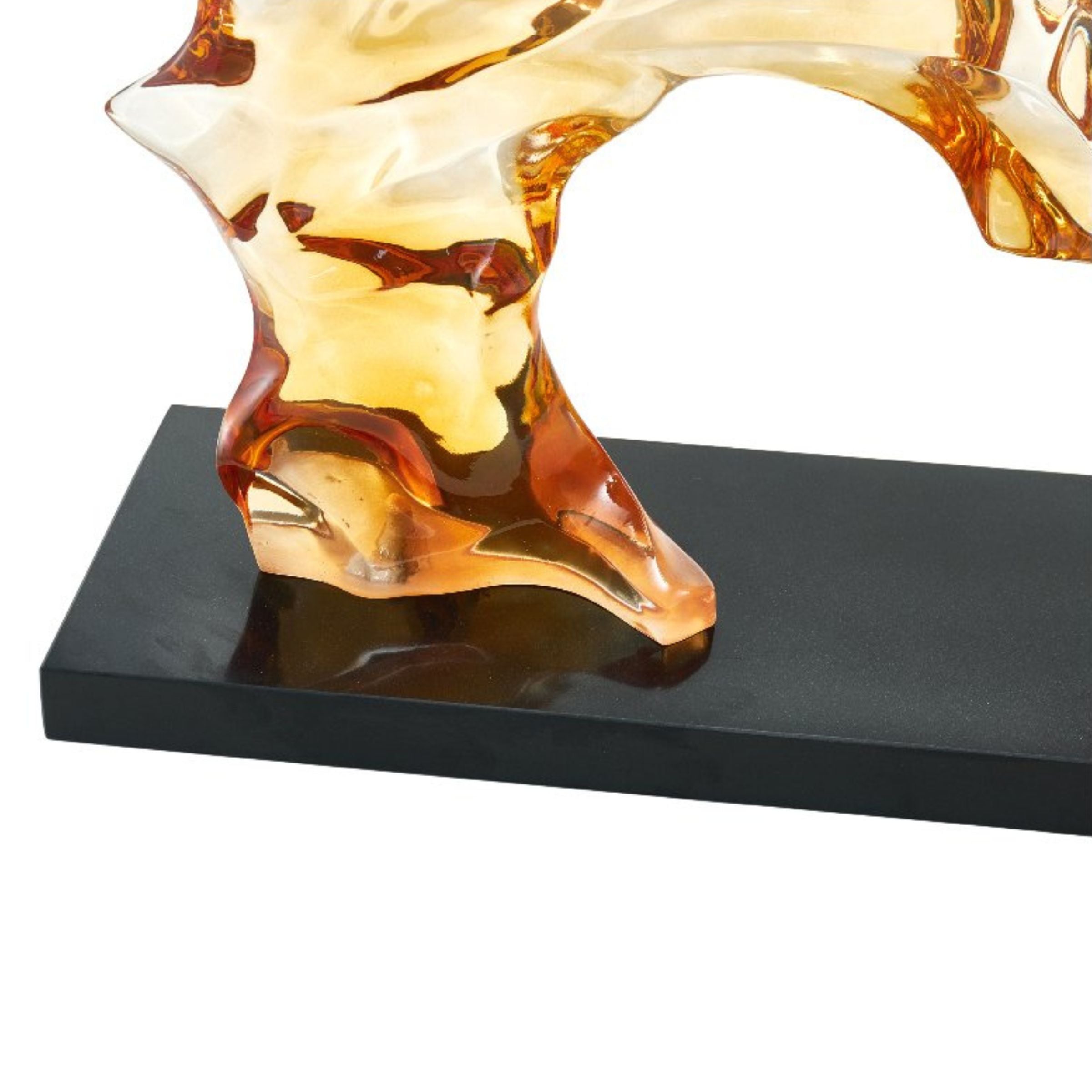 Golden ABSTRACT SCULPTURE SH-T044 -  Home Decor Figurines - ebarza Furniture UAE | Shop Modern Furniture in Abu Dhabi & Dubai - مفروشات ايبازرا في الامارات | تسوق اثاث عصري وديكورات مميزة في دبي وابوظبي