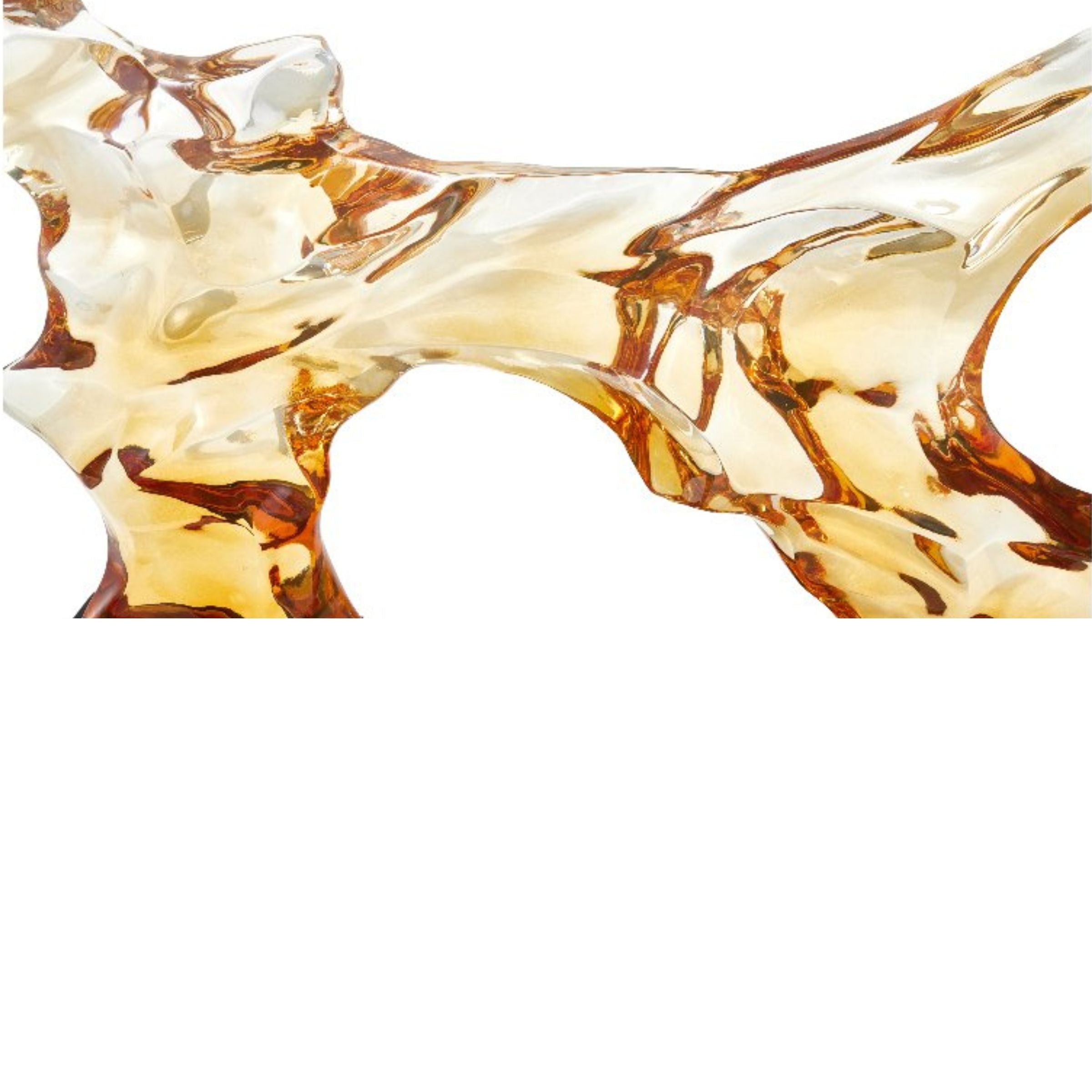 Golden ABSTRACT SCULPTURE SH-T044 -  Home Decor Figurines - ebarza Furniture UAE | Shop Modern Furniture in Abu Dhabi & Dubai - مفروشات ايبازرا في الامارات | تسوق اثاث عصري وديكورات مميزة في دبي وابوظبي