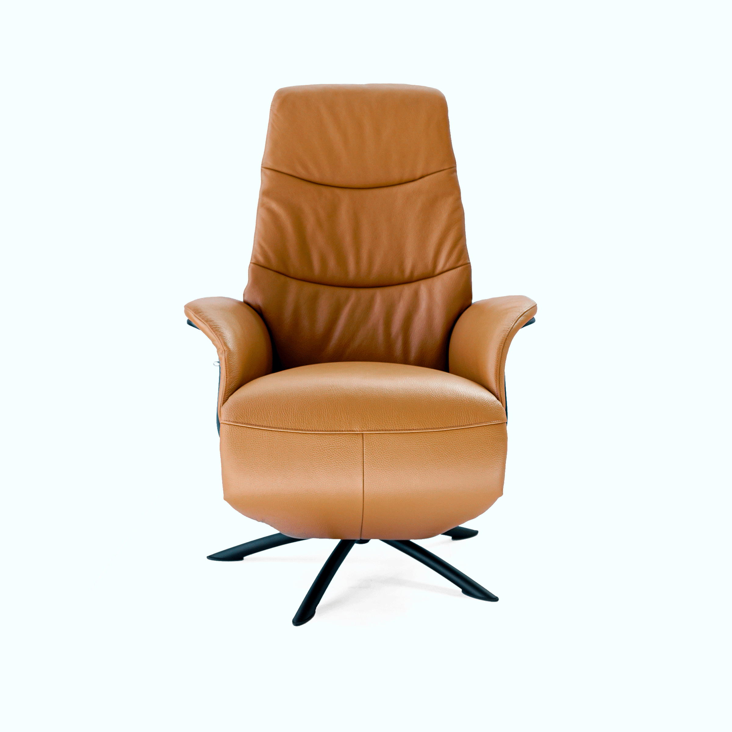 Swivel and Recliner Lounge Chair With Black Legs SL-HJ3462 -  Lounge Chairs - ebarza Furniture UAE | Shop Modern Furniture in Abu Dhabi & Dubai - مفروشات ايبازرا في الامارات | تسوق اثاث عصري وديكورات مميزة في دبي وابوظبي