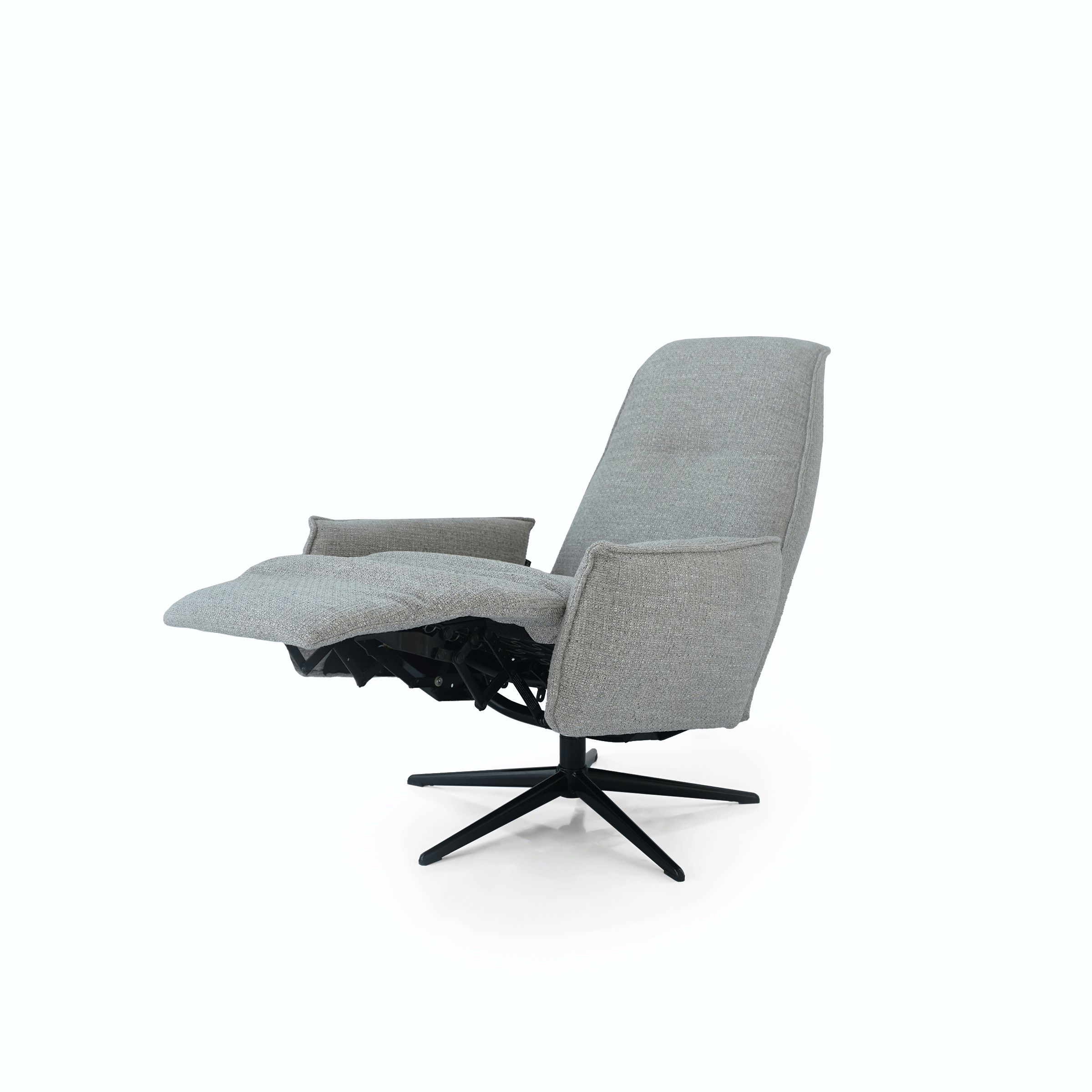 Gray Swivel and Recliner Lounge Chair  SL-HJ8049 -  Lounge Chairs - ebarza Furniture UAE | Shop Modern Furniture in Abu Dhabi & Dubai - مفروشات ايبازرا في الامارات | تسوق اثاث عصري وديكورات مميزة في دبي وابوظبي