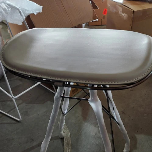AS IS - Saddle Leather Bar Stool PS-B162 - DISPLAY ITEM - ebarza Furniture UAE | Shop Modern Furniture in Abu Dhabi & Dubai - مفروشات ايبازرا في الامارات | تسوق اثاث عصري وديكورات مميزة في دبي وابوظبي