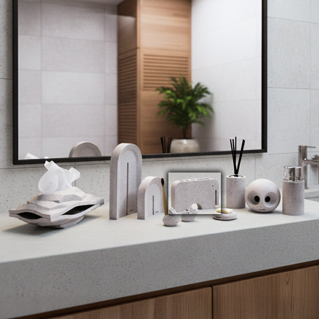 Sahara Elephant Toothbrush Holder THG234 - Bathroom Accessories - ebarza Furniture UAE | Shop Modern Furniture in Abu Dhabi & Dubai - مفروشات ايبازرا في الامارات | تسوق اثاث عصري وديكورات مميزة في دبي وابوظبي