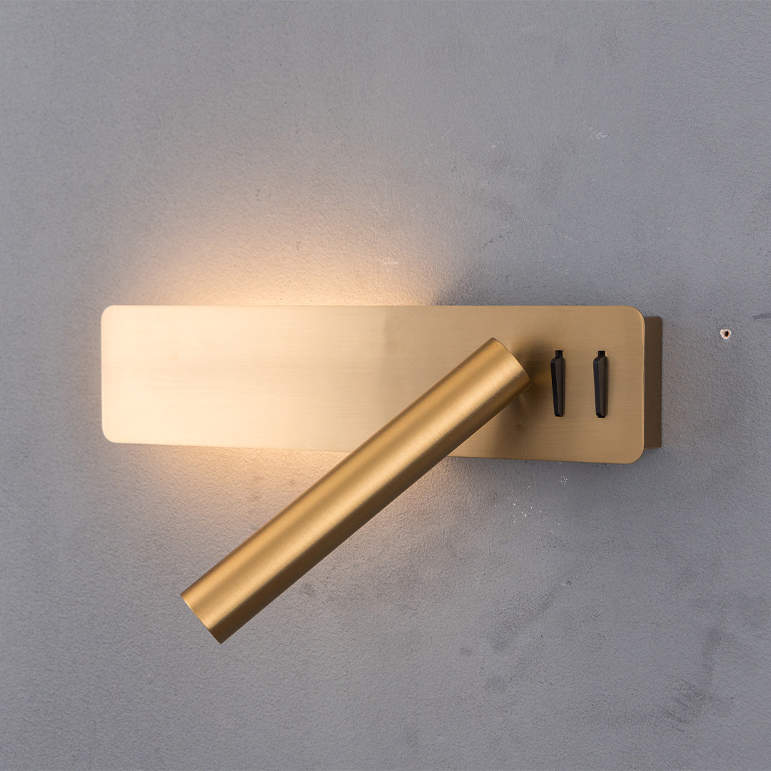 Seed Hotel Style Headboard/ Wall Reading Lamp Seed-WL 23-BR - Wall Lamps - ebarza Furniture UAE | Shop Modern Furniture in Abu Dhabi & Dubai - مفروشات ايبازرا في الامارات | تسوق اثاث عصري وديكورات مميزة في دبي وابوظبي