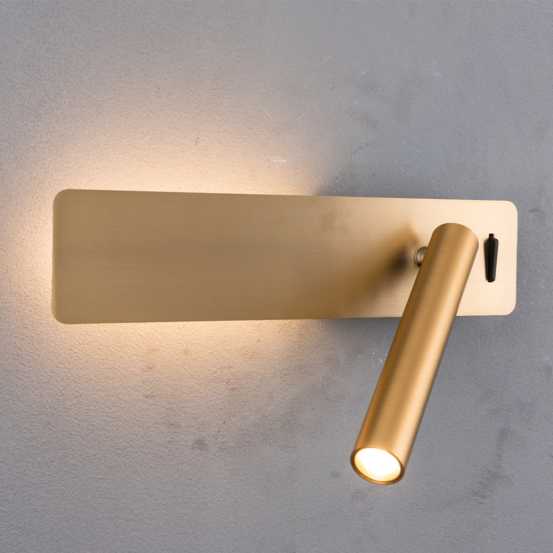 Seed Hotel Style Headboard/ Wall Reading Lamp Seed-WL 23-BR - Wall Lamps - ebarza Furniture UAE | Shop Modern Furniture in Abu Dhabi & Dubai - مفروشات ايبازرا في الامارات | تسوق اثاث عصري وديكورات مميزة في دبي وابوظبي