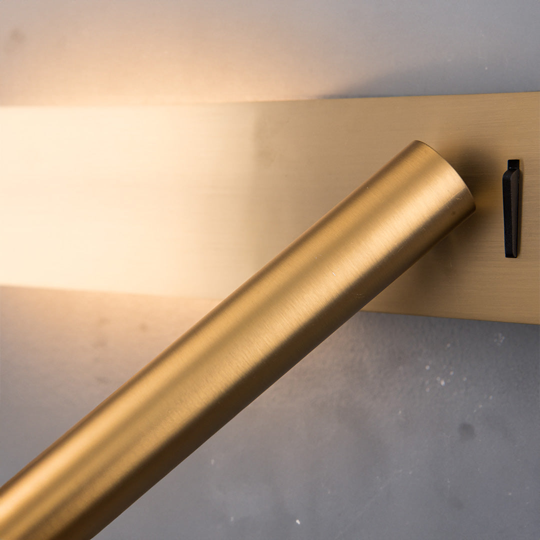Seed Hotel Style Headboard/ Wall Reading Lamp Seed-WL 23-BR - Wall Lamps - ebarza Furniture UAE | Shop Modern Furniture in Abu Dhabi & Dubai - مفروشات ايبازرا في الامارات | تسوق اثاث عصري وديكورات مميزة في دبي وابوظبي