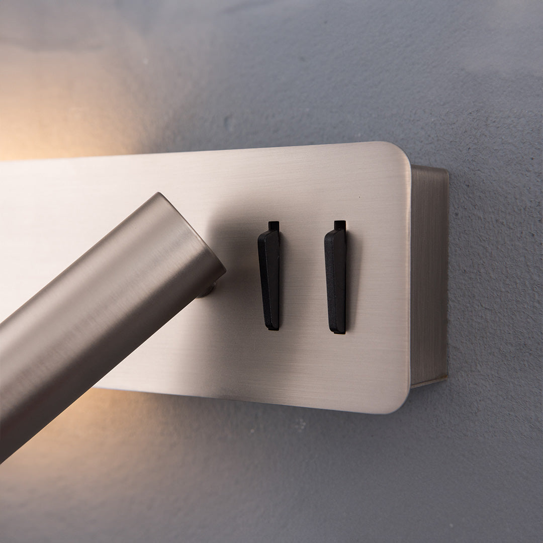 Seed Hotel Style Headboard/ Wall Reading Lamp Seed-WL 26-GB - Wall Lamps - ebarza Furniture UAE | Shop Modern Furniture in Abu Dhabi & Dubai - مفروشات ايبازرا في الامارات | تسوق اثاث عصري وديكورات مميزة في دبي وابوظبي