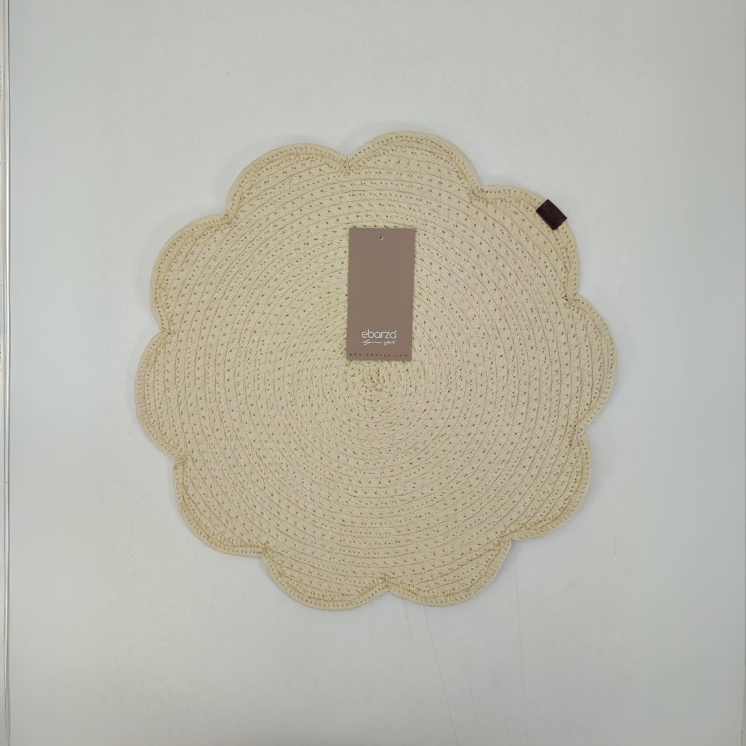 Sertica Paper Placemat - Beige - KXYO-2430/Beige - Placemats - ebarza Furniture UAE | Shop Modern Furniture in Abu Dhabi & Dubai - مفروشات ايبازرا في الامارات | تسوق اثاث عصري وديكورات مميزة في دبي وابوظبي