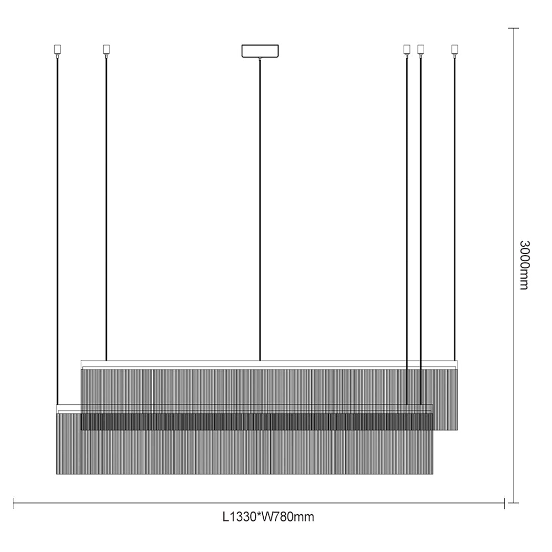 Set of 2  Lights/With Base Coffee Brown Pendant Lamp MA05996P-002A -  Pendant Lamps - ebarza Furniture UAE | Shop Modern Furniture in Abu Dhabi & Dubai - مفروشات ايبازرا في الامارات | تسوق اثاث عصري وديكورات مميزة في دبي وابوظبي