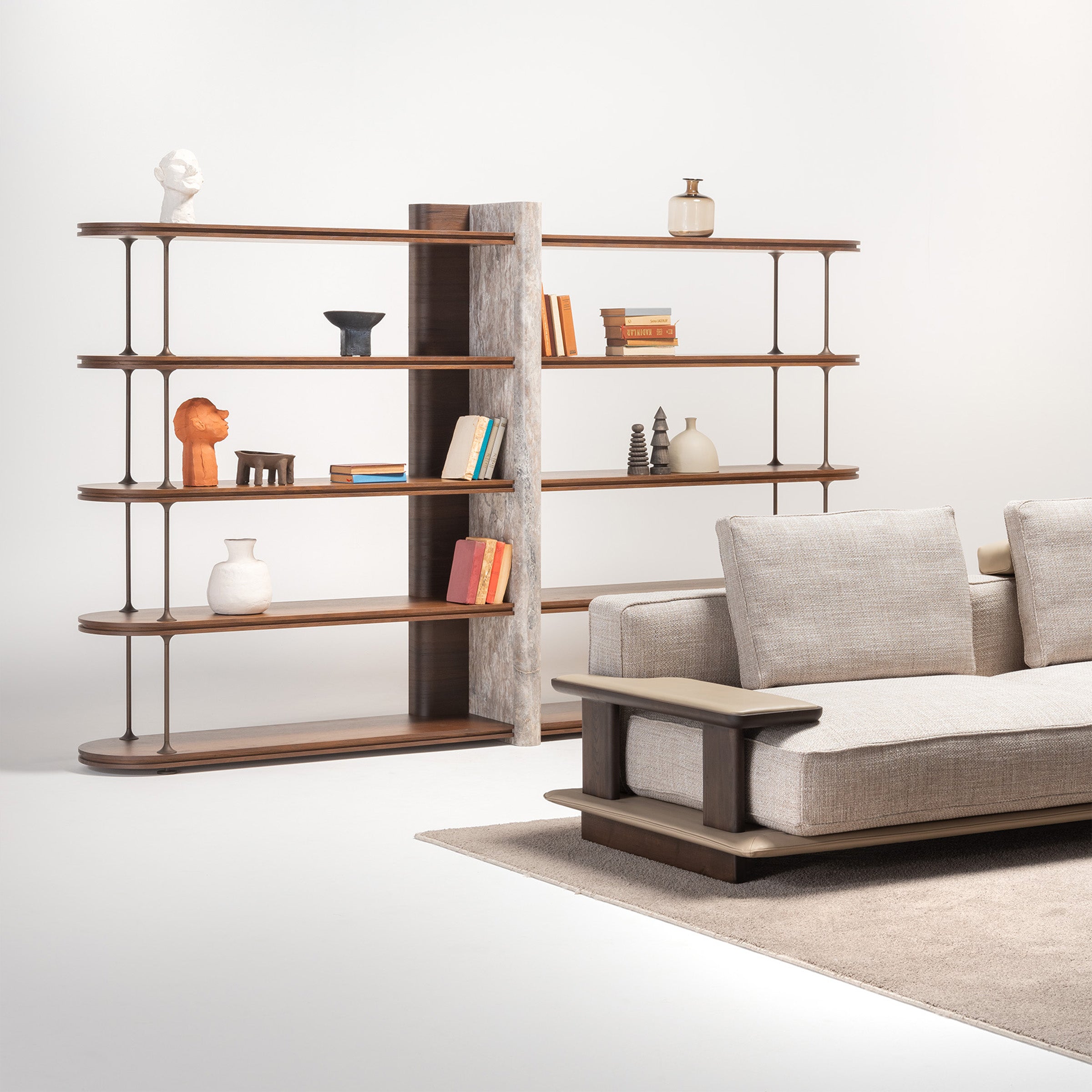 ODEON BOOKSHELF OD-BS-001 - Shelves - ebarza Furniture UAE | Shop Modern Furniture in Abu Dhabi & Dubai - مفروشات ايبازرا في الامارات | تسوق اثاث عصري وديكورات مميزة في دبي وابوظبي