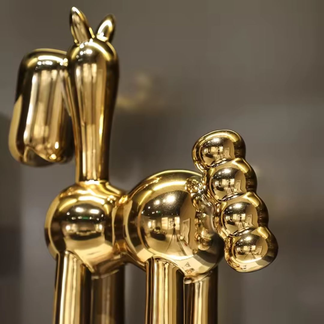 Shining Horse FF-D24017 - Home Decor Figurines - ebarza Furniture UAE | Shop Modern Furniture in Abu Dhabi & Dubai - مفروشات ايبازرا في الامارات | تسوق اثاث عصري وديكورات مميزة في دبي وابوظبي