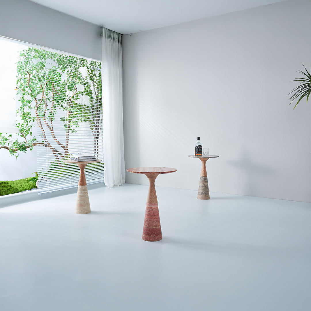 Pre-order 15 Days Delivery Side Table - JK-D224 -Beige - Side Tables - ebarza Furniture UAE | Shop Modern Furniture in Abu Dhabi & Dubai - مفروشات ايبازرا في الامارات | تسوق اثاث عصري وديكورات مميزة في دبي وابوظبي
