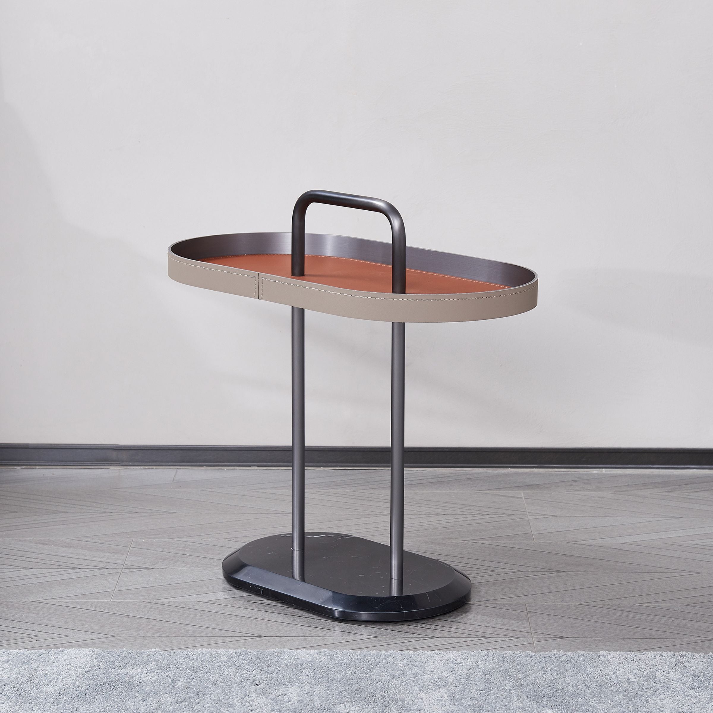 Geometric Round Bistro Side Table MLL-D114 - Side Tables - ebarza Furniture UAE | Shop Modern Furniture in Abu Dhabi & Dubai - مفروشات ايبازرا في الامارات | تسوق اثاث عصري وديكورات مميزة في دبي وابوظبي