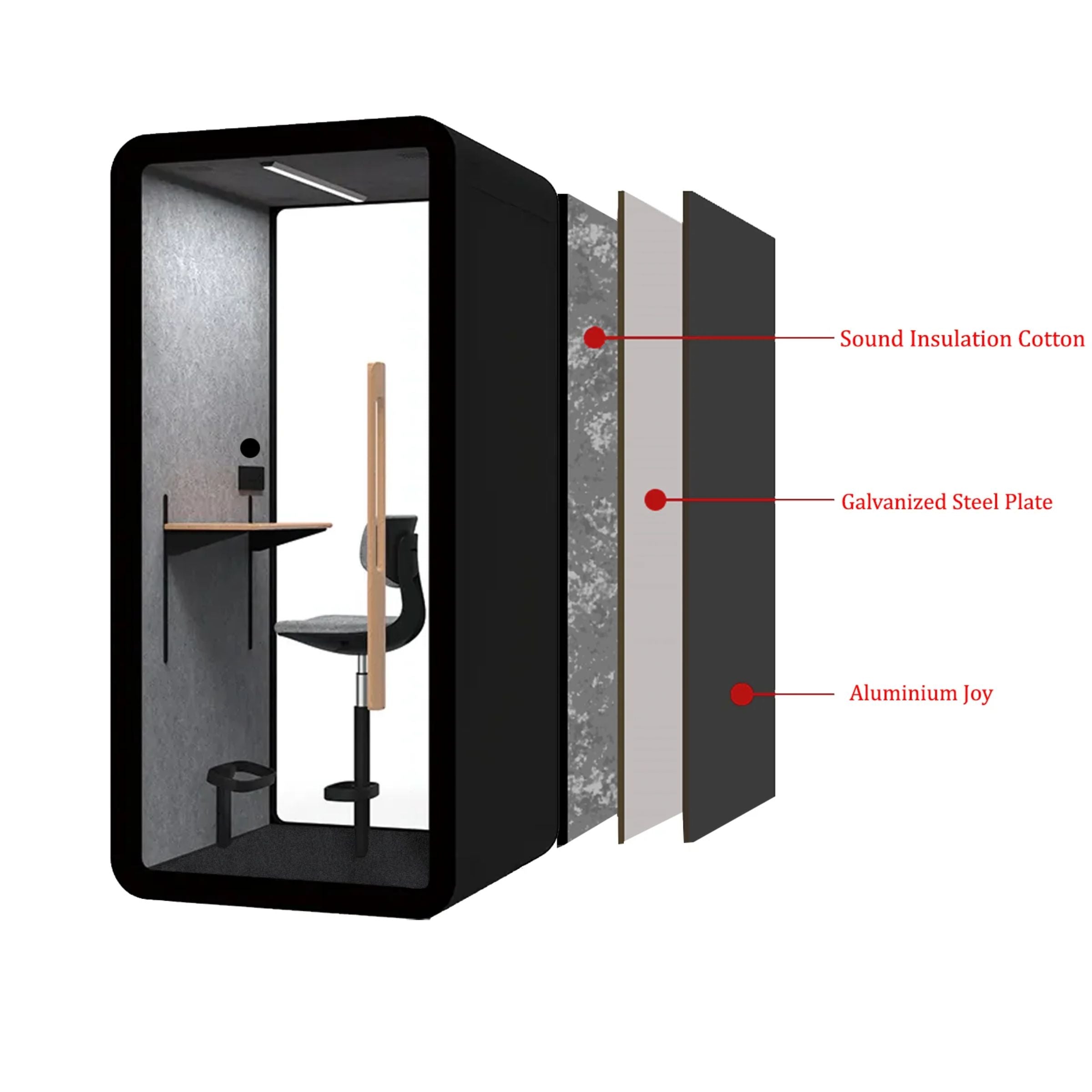 Display Item - Multifunction Soundproof office booth SUPERBOX-SLYAS - DISPLAY ITEM - ebarza Furniture UAE | Shop Modern Furniture in Abu Dhabi & Dubai - مفروشات ايبازرا في الامارات | تسوق اثاث عصري وديكورات مميزة في دبي وابوظبي