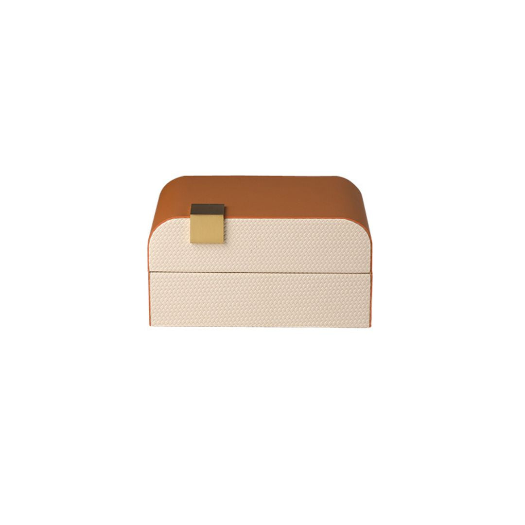 Simple Round Box Coffee -B FB-PG24007B - Decorative Boxes - ebarza Furniture UAE | Shop Modern Furniture in Abu Dhabi & Dubai - مفروشات ايبازرا في الامارات | تسوق اثاث عصري وديكورات مميزة في دبي وابوظبي