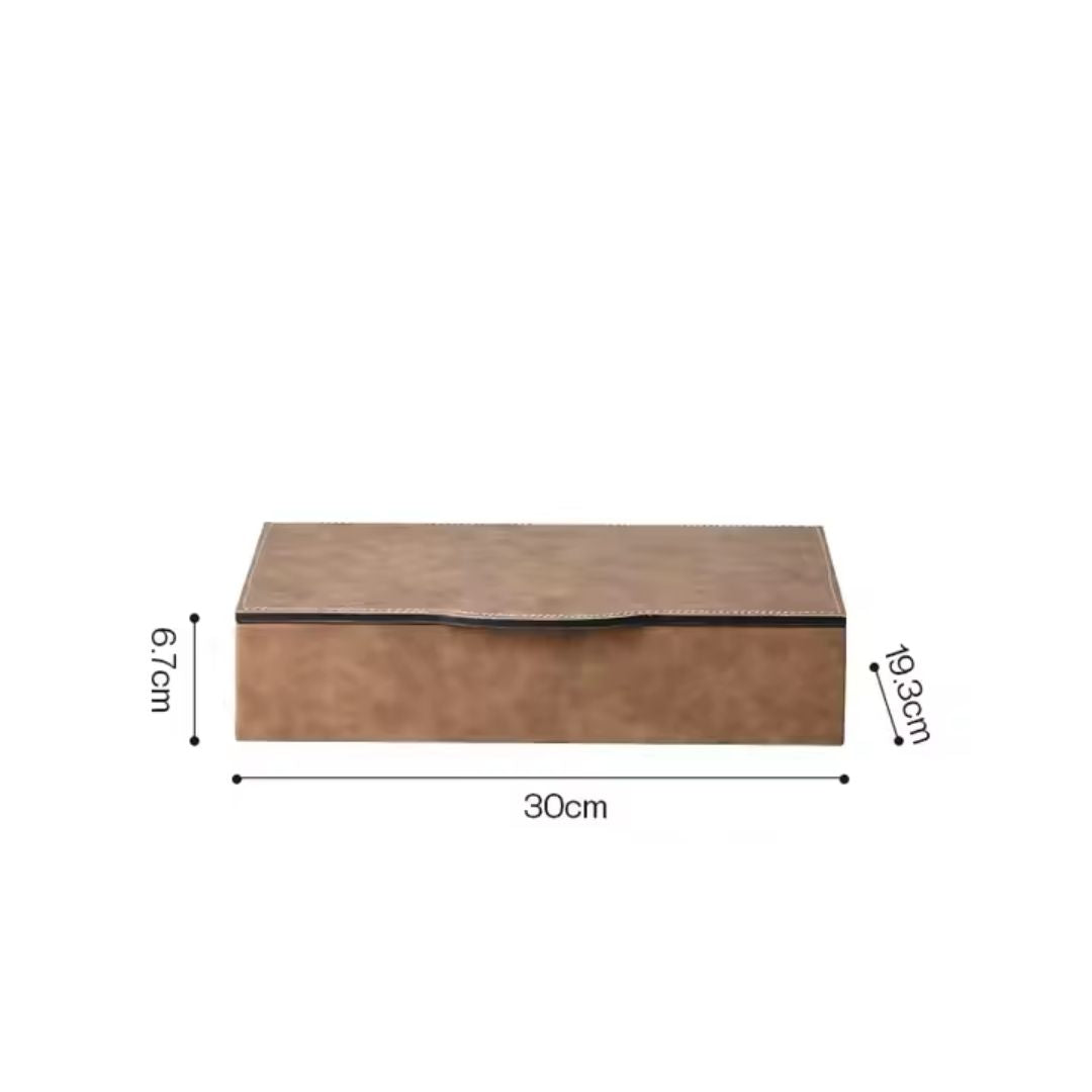 Simple Square Box Coffee-A FB-PG24005A - Decorative Boxes - ebarza Furniture UAE | Shop Modern Furniture in Abu Dhabi & Dubai - مفروشات ايبازرا في الامارات | تسوق اثاث عصري وديكورات مميزة في دبي وابوظبي