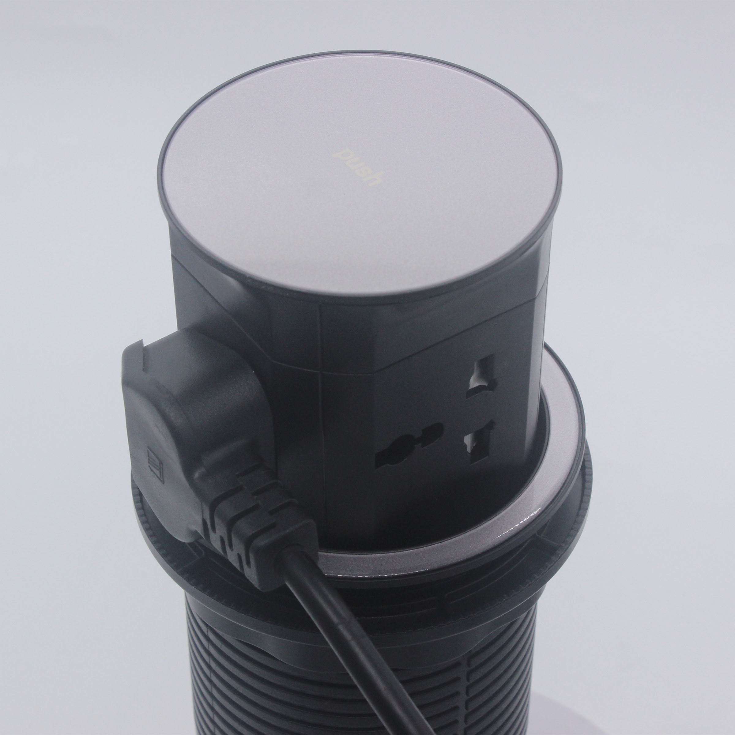 Small Tempered Glass Pop Up Socket JXB-016 - Smart Sockets - ebarza Furniture UAE | Shop Modern Furniture in Abu Dhabi & Dubai - مفروشات ايبازرا في الامارات | تسوق اثاث عصري وديكورات مميزة في دبي وابوظبي