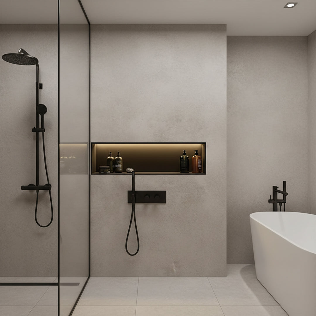 Stainless Steel Niche LED Profile - Black - JYF0502 - wall-panels-profiles - ebarza Furniture UAE | Shop Modern Furniture in Abu Dhabi & Dubai - مفروشات ايبازرا في الامارات | تسوق اثاث عصري وديكورات مميزة في دبي وابوظبي