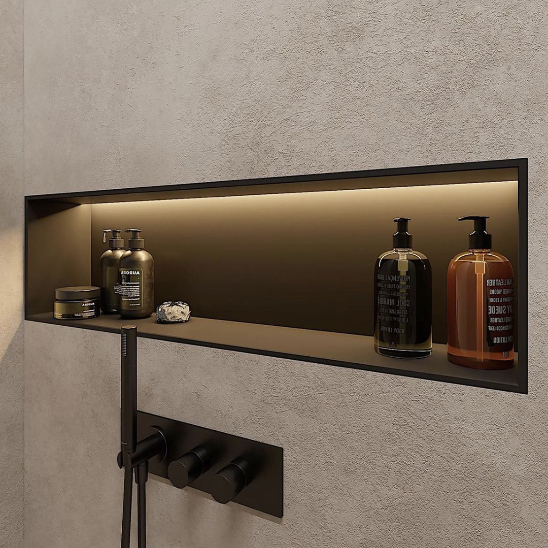 Stainless Steel Niche LED Profile - Black - JYF0502 - wall-panels-profiles - ebarza Furniture UAE | Shop Modern Furniture in Abu Dhabi & Dubai - مفروشات ايبازرا في الامارات | تسوق اثاث عصري وديكورات مميزة في دبي وابوظبي