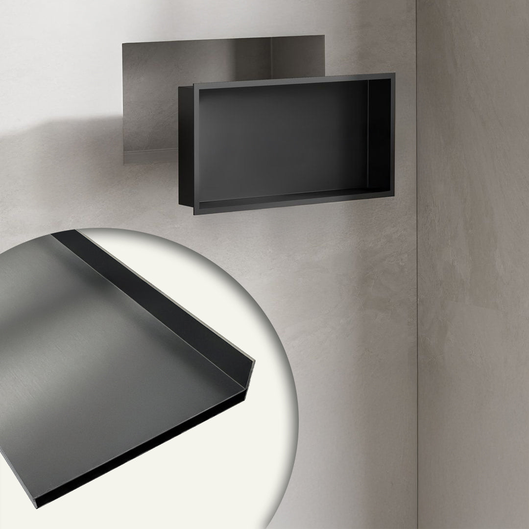 Stainless Steel Shelf Profile - Black - JYF0505 - wall-panels-profiles - ebarza Furniture UAE | Shop Modern Furniture in Abu Dhabi & Dubai - مفروشات ايبازرا في الامارات | تسوق اثاث عصري وديكورات مميزة في دبي وابوظبي