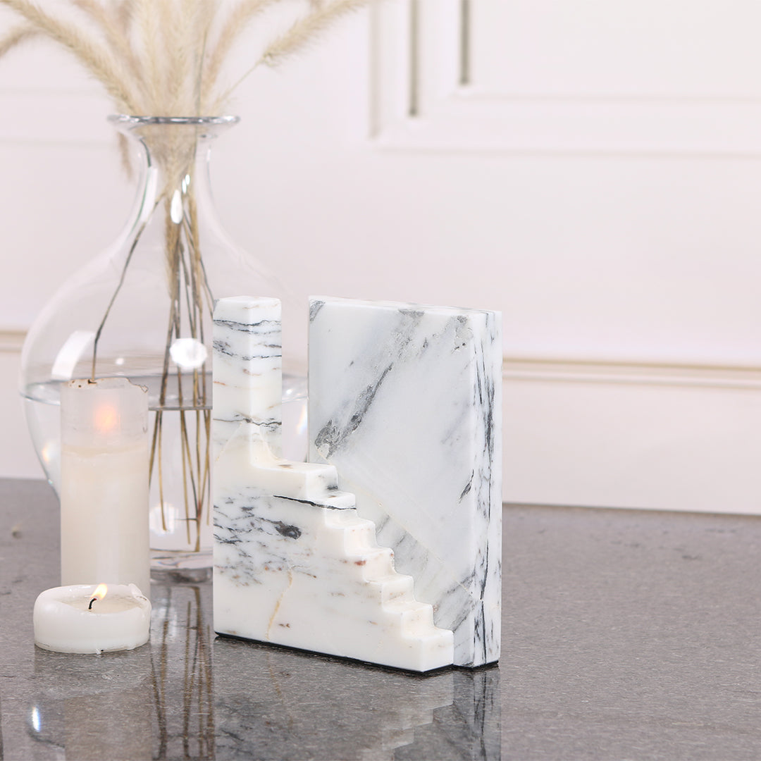 Staircase Sculpture KA3044A - Home Decor Figurines - ebarza Furniture UAE | Shop Modern Furniture in Abu Dhabi & Dubai - مفروشات ايبازرا في الامارات | تسوق اثاث عصري وديكورات مميزة في دبي وابوظبي