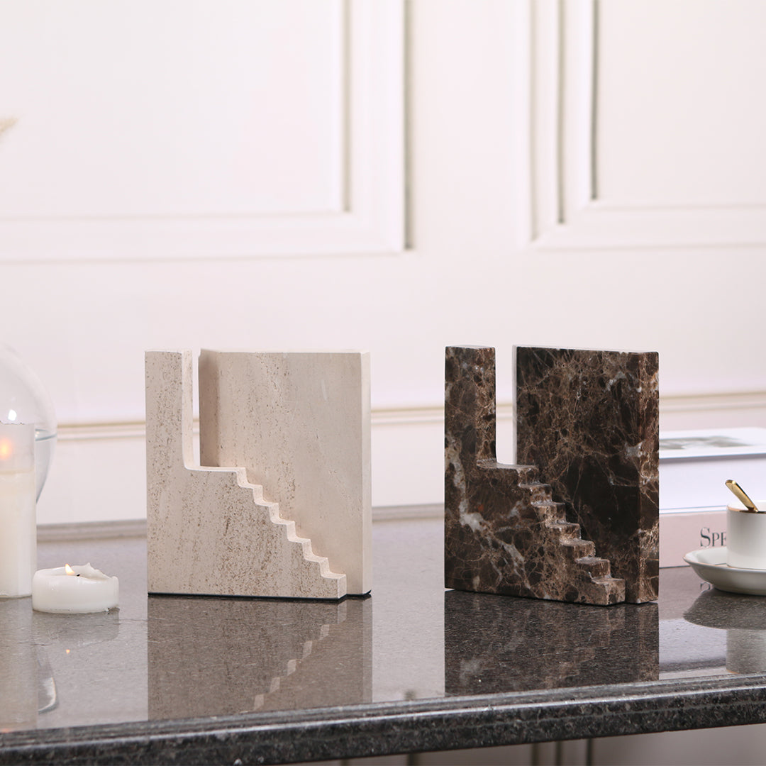 Staircase Sculpture KA3044B - Home Decor Figurines - ebarza Furniture UAE | Shop Modern Furniture in Abu Dhabi & Dubai - مفروشات ايبازرا في الامارات | تسوق اثاث عصري وديكورات مميزة في دبي وابوظبي