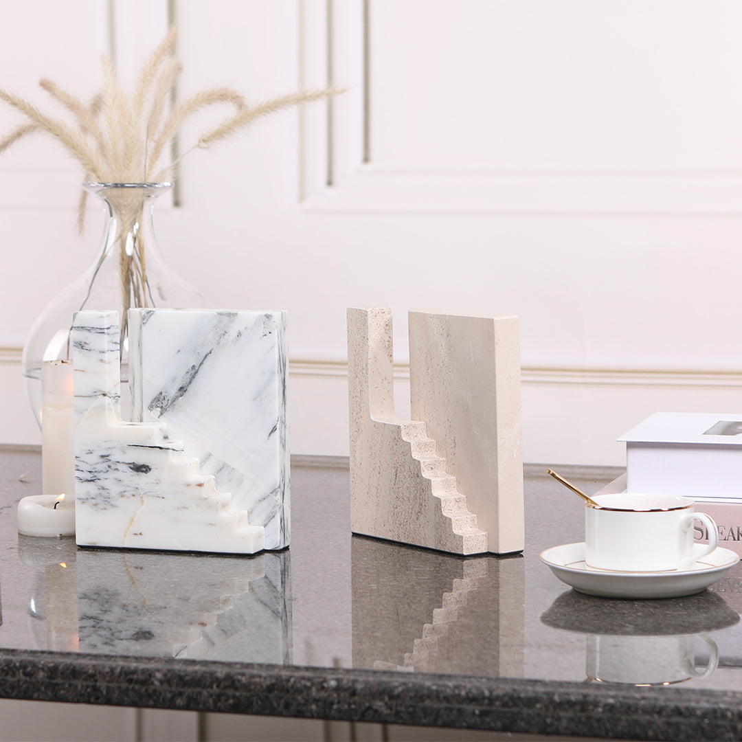 Staircase Sculpture KA3044C - Home Decor Figurines - ebarza Furniture UAE | Shop Modern Furniture in Abu Dhabi & Dubai - مفروشات ايبازرا في الامارات | تسوق اثاث عصري وديكورات مميزة في دبي وابوظبي