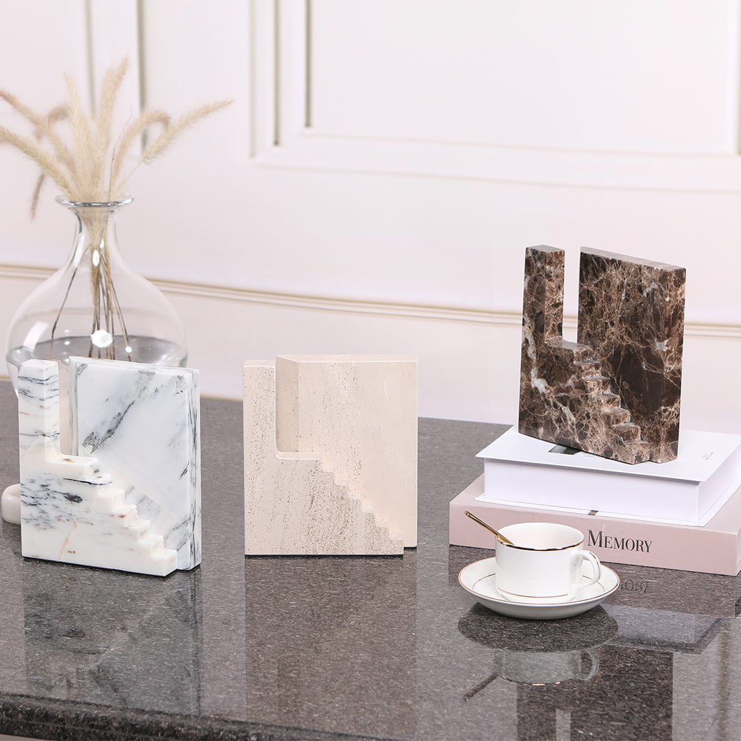 Staircase Sculpture KA3044B - Home Decor Figurines - ebarza Furniture UAE | Shop Modern Furniture in Abu Dhabi & Dubai - مفروشات ايبازرا في الامارات | تسوق اثاث عصري وديكورات مميزة في دبي وابوظبي