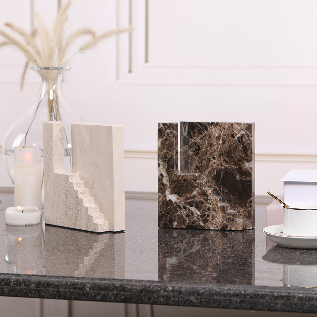 Staircase Sculpture KA3044B - Home Decor Figurines - ebarza Furniture UAE | Shop Modern Furniture in Abu Dhabi & Dubai - مفروشات ايبازرا في الامارات | تسوق اثاث عصري وديكورات مميزة في دبي وابوظبي