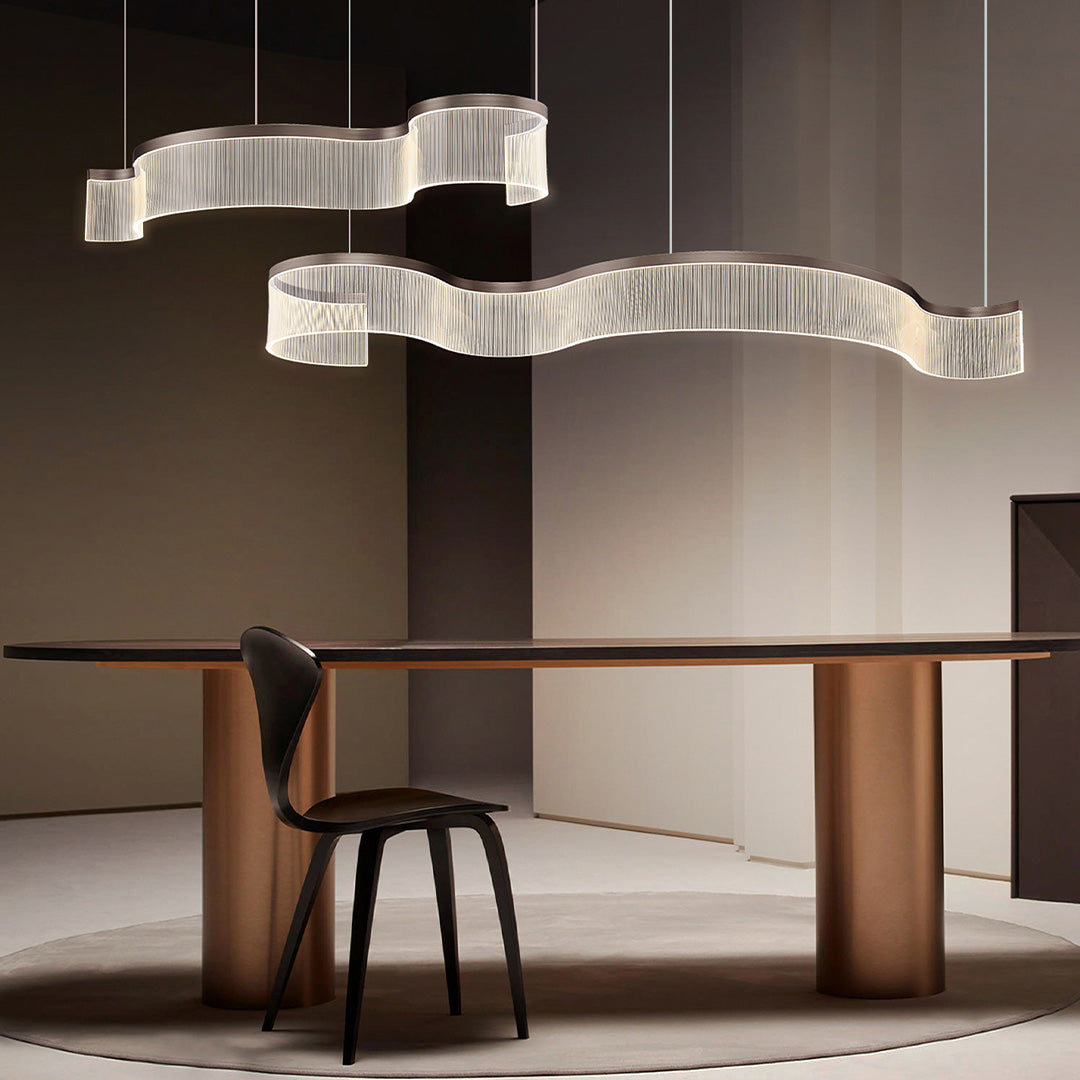 Stardust Swirl Pendant Lamp 100*29.5 CM MA05807PA-001-DZ2 - Pendant Lamps - ebarza Furniture UAE | Shop Modern Furniture in Abu Dhabi & Dubai - مفروشات ايبازرا في الامارات | تسوق اثاث عصري وديكورات مميزة في دبي وابوظبي