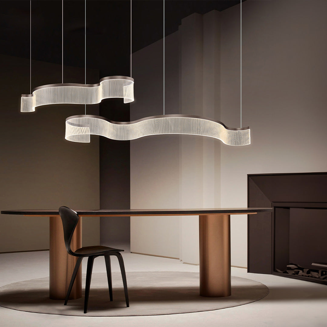 Stardust Swirl Pendant Lamp 100*29.5 CM MA05807PA-001-DZ2 - Pendant Lamps - ebarza Furniture UAE | Shop Modern Furniture in Abu Dhabi & Dubai - مفروشات ايبازرا في الامارات | تسوق اثاث عصري وديكورات مميزة في دبي وابوظبي