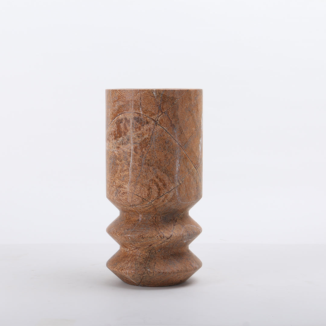 Stone Vase-L KB3017AL - Vases - ebarza Furniture UAE | Shop Modern Furniture in Abu Dhabi & Dubai - مفروشات ايبازرا في الامارات | تسوق اثاث عصري وديكورات مميزة في دبي وابوظبي