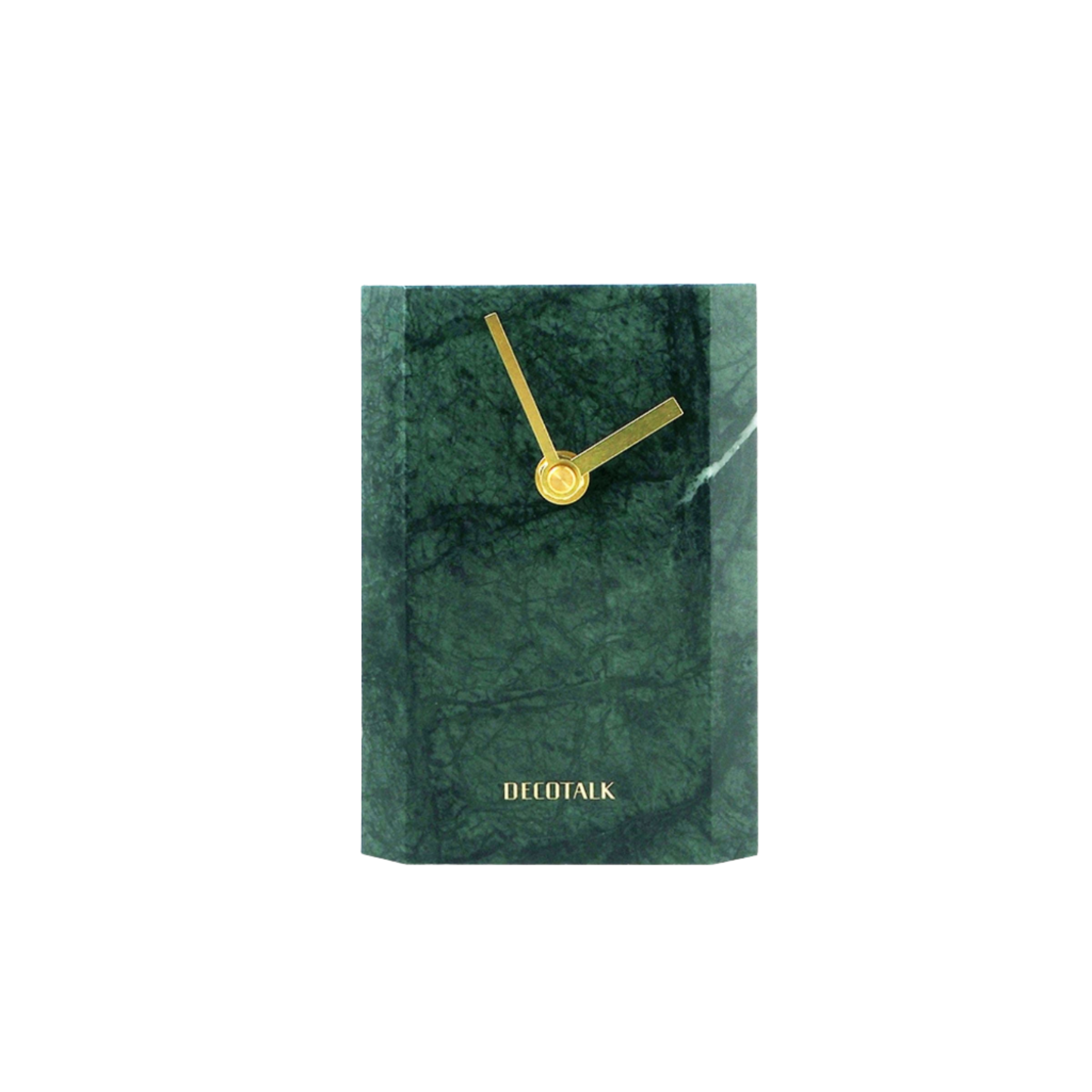 Indian Green Marble Table Clock TCE840 - Clocks - ebarza Furniture UAE | Shop Modern Furniture in Abu Dhabi & Dubai - مفروشات ايبازرا في الامارات | تسوق اثاث عصري وديكورات مميزة في دبي وابوظبي