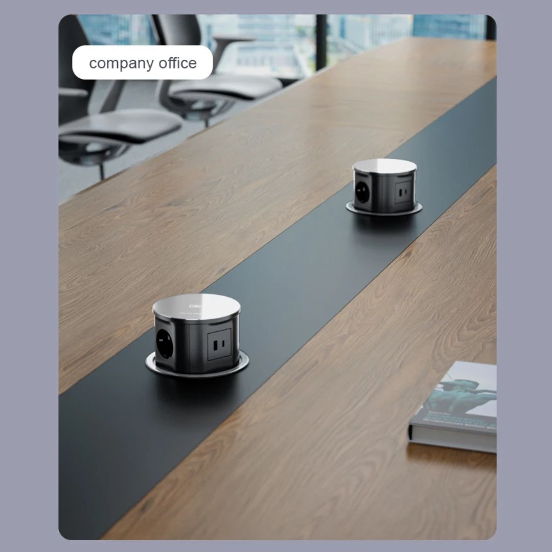 Tempered Glass Pop Up Socket JXB-015B - Smart Sockets - ebarza Furniture UAE | Shop Modern Furniture in Abu Dhabi & Dubai - مفروشات ايبازرا في الامارات | تسوق اثاث عصري وديكورات مميزة في دبي وابوظبي