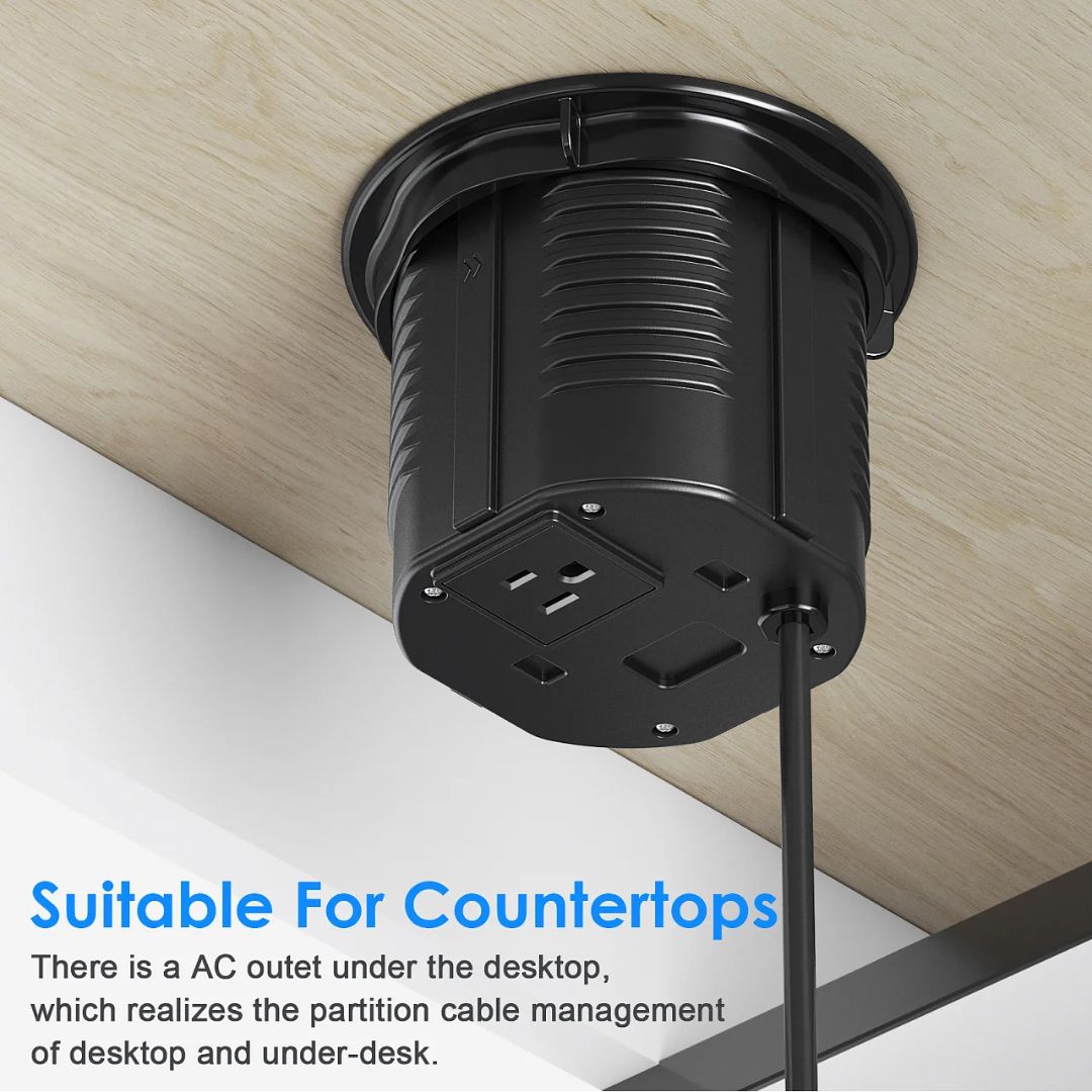 Tempered Glass Pop Up Socket JXB-015A - Smart Sockets - ebarza Furniture UAE | Shop Modern Furniture in Abu Dhabi & Dubai - مفروشات ايبازرا في الامارات | تسوق اثاث عصري وديكورات مميزة في دبي وابوظبي