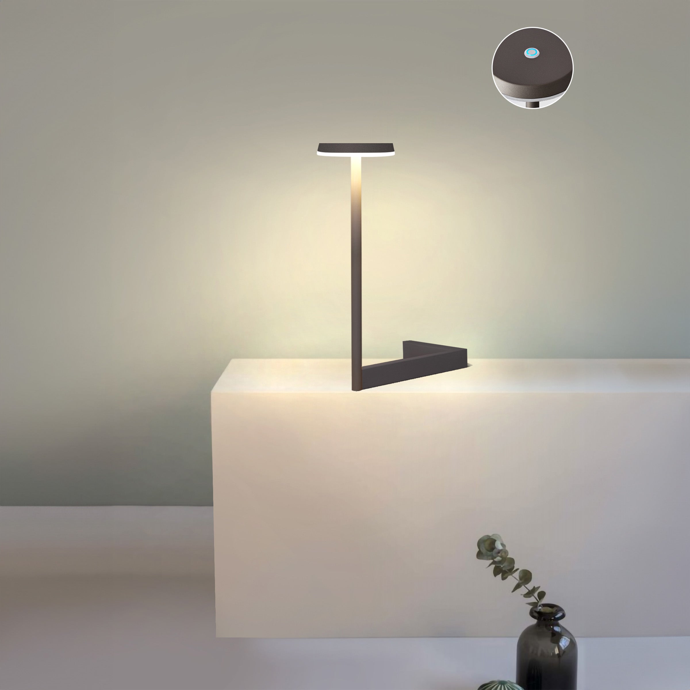 Moonbeam Pillar Table Lamp MA05792T-001-02 - Desk\table Lamps - ebarza Furniture UAE | Shop Modern Furniture in Abu Dhabi & Dubai - مفروشات ايبازرا في الامارات | تسوق اثاث عصري وديكورات مميزة في دبي وابوظبي