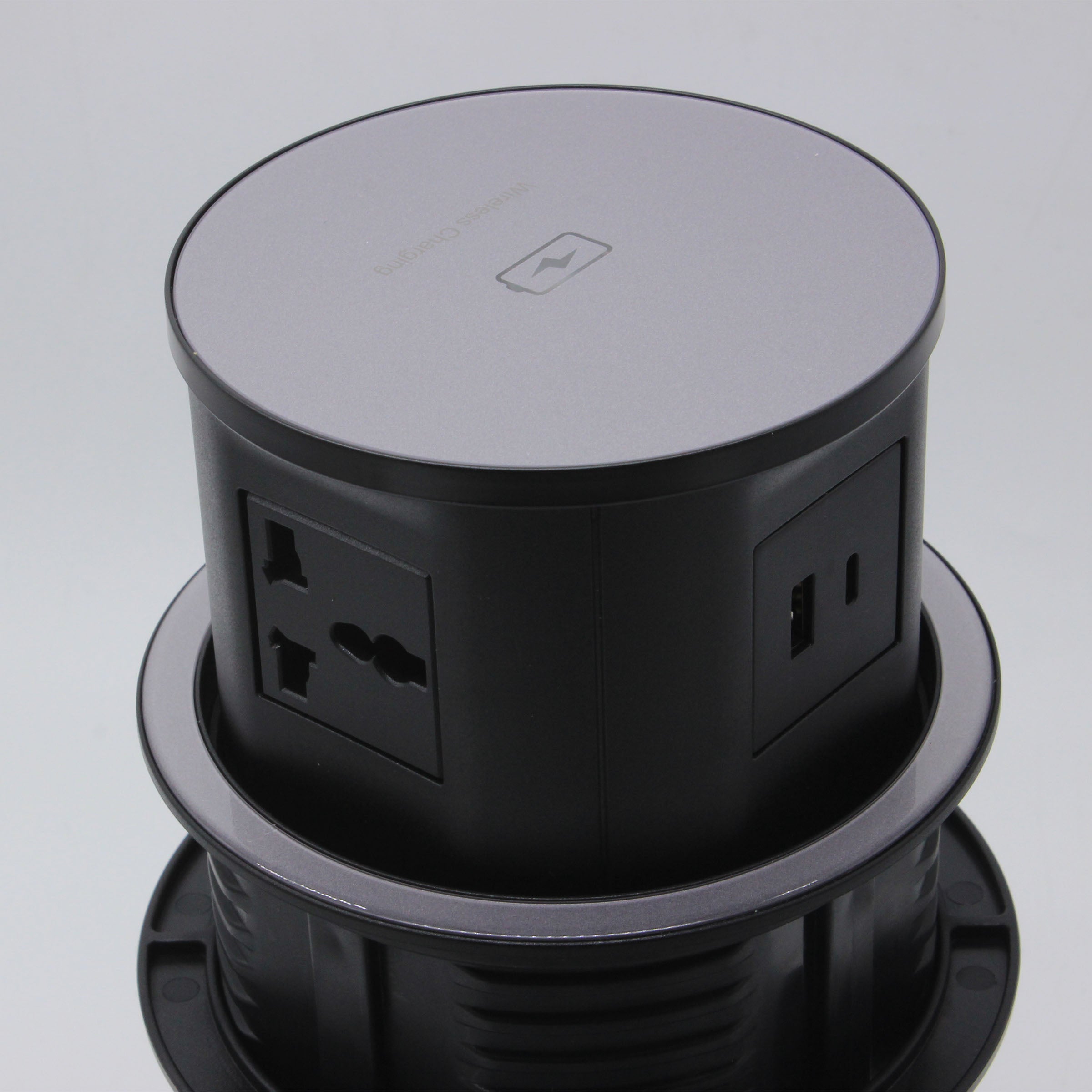 Tempered Glass Pop Up Socket JXB-015A - Smart Sockets - ebarza Furniture UAE | Shop Modern Furniture in Abu Dhabi & Dubai - مفروشات ايبازرا في الامارات | تسوق اثاث عصري وديكورات مميزة في دبي وابوظبي