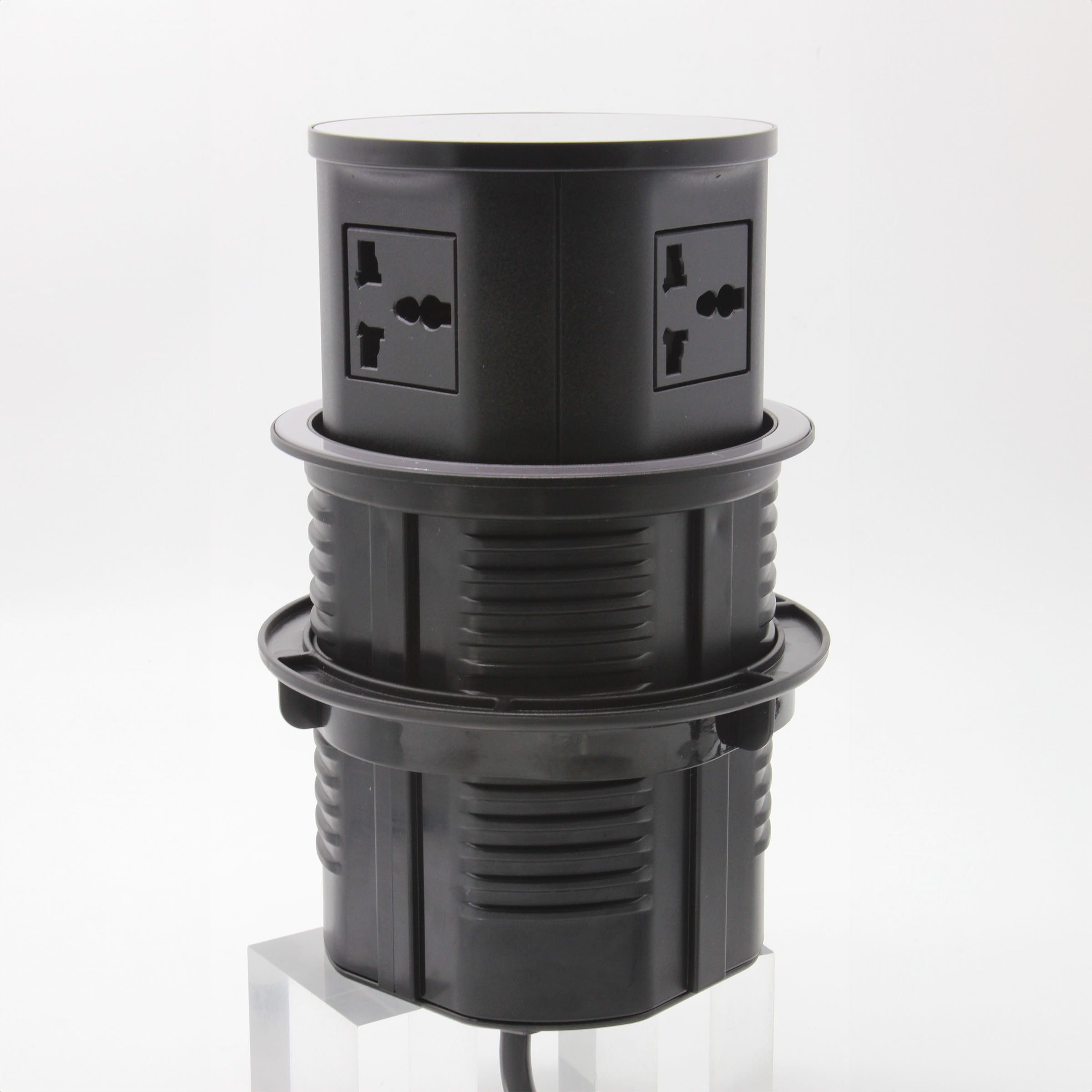 Tempered Glass Pop Up Socket JXB-015A - Smart Sockets - ebarza Furniture UAE | Shop Modern Furniture in Abu Dhabi & Dubai - مفروشات ايبازرا في الامارات | تسوق اثاث عصري وديكورات مميزة في دبي وابوظبي