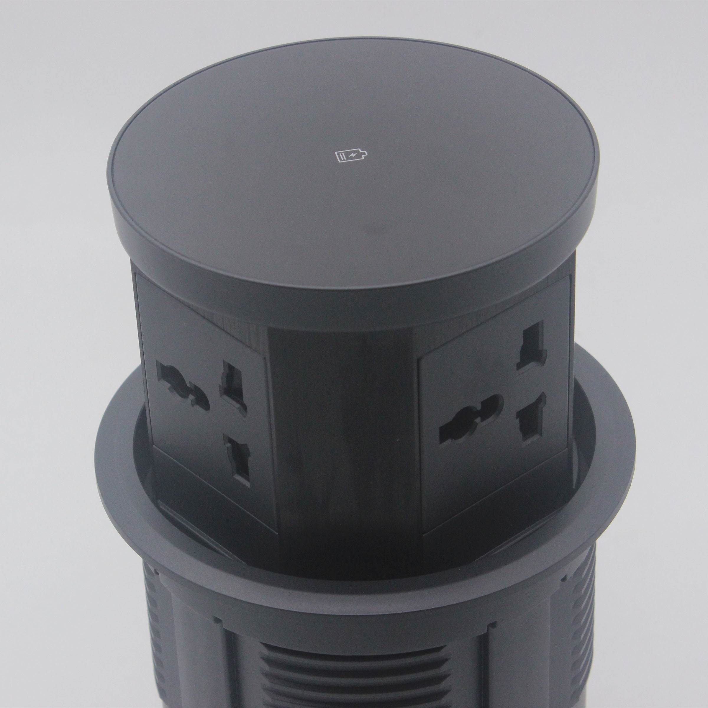 Tempered Glass Pop Up Socket JXB-015B - Smart Sockets - ebarza Furniture UAE | Shop Modern Furniture in Abu Dhabi & Dubai - مفروشات ايبازرا في الامارات | تسوق اثاث عصري وديكورات مميزة في دبي وابوظبي