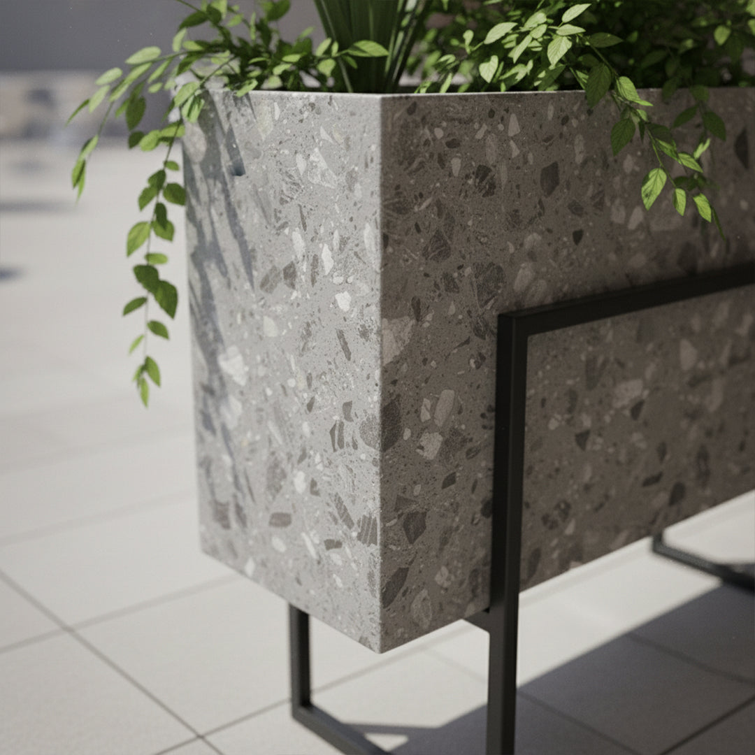 Terrazzo Planter Box 309-N0370 - Planter Boxes - ebarza Furniture UAE | Shop Modern Furniture in Abu Dhabi & Dubai - مفروشات ايبازرا في الامارات | تسوق اثاث عصري وديكورات مميزة في دبي وابوظبي