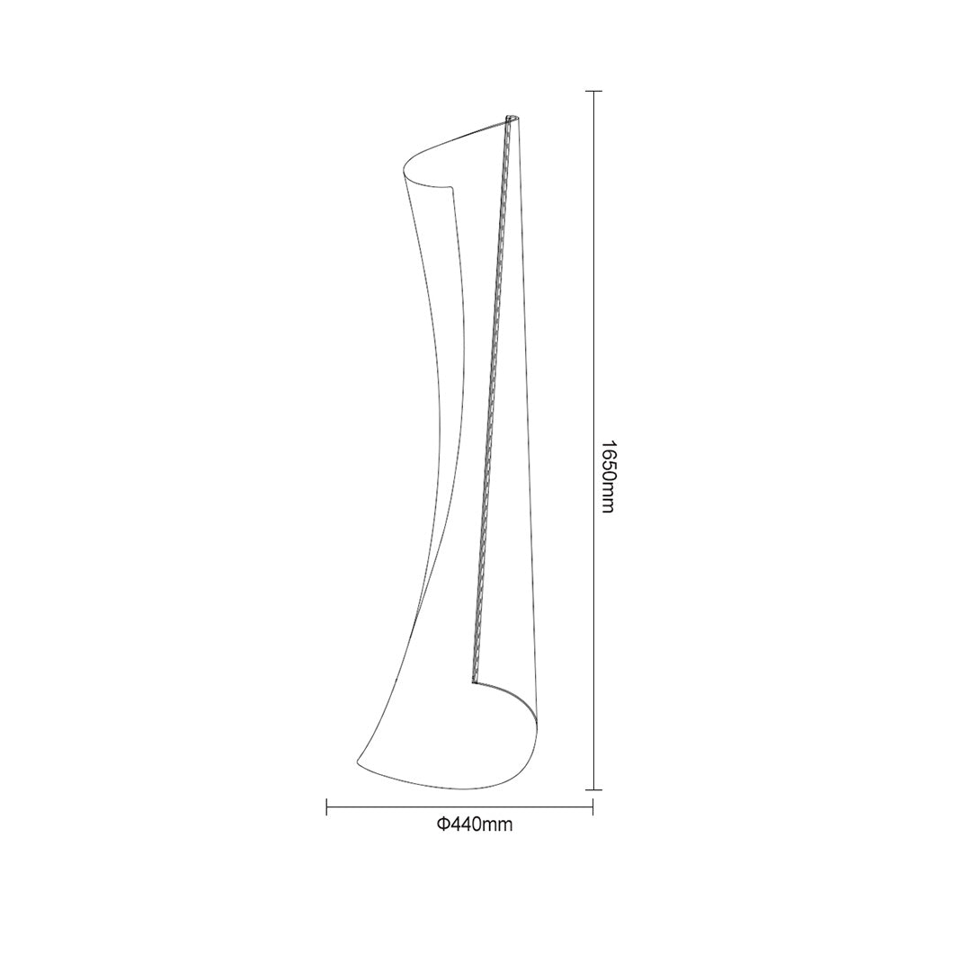 Transparent Torso Floor Lamp MA05706F-001 - Floor Lamps - ebarza Furniture UAE | Shop Modern Furniture in Abu Dhabi & Dubai - مفروشات ايبازرا في الامارات | تسوق اثاث عصري وديكورات مميزة في دبي وابوظبي