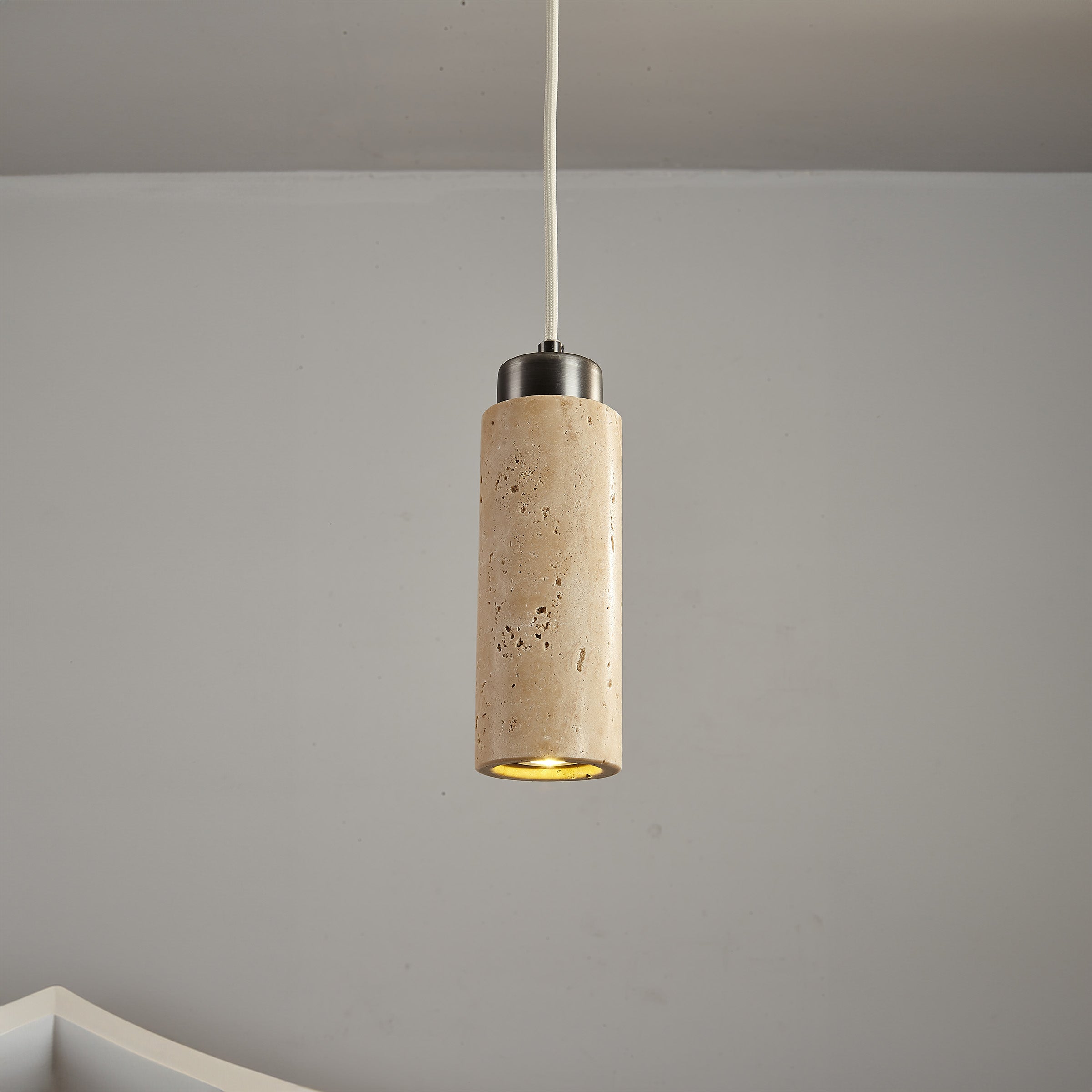 Travertine Pendant Lamp 60005-1P - Pendant Lamps - ebarza Furniture UAE | Shop Modern Furniture in Abu Dhabi & Dubai - مفروشات ايبازرا في الامارات | تسوق اثاث عصري وديكورات مميزة في دبي وابوظبي