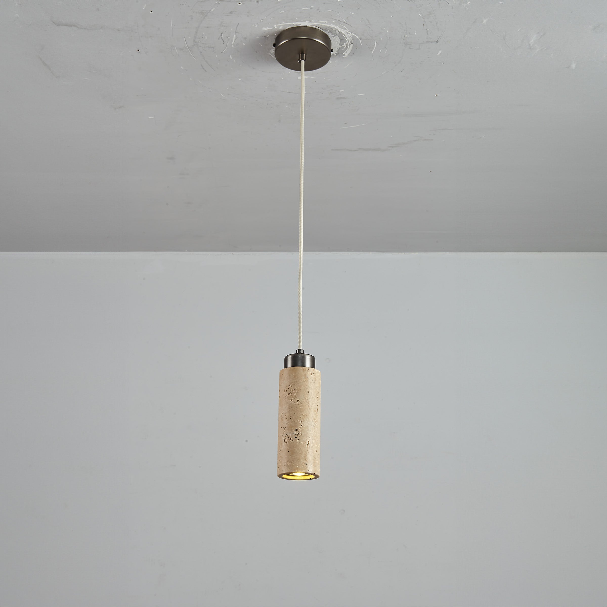Travertine Pendant Lamp 60005-1P - Pendant Lamps - ebarza Furniture UAE | Shop Modern Furniture in Abu Dhabi & Dubai - مفروشات ايبازرا في الامارات | تسوق اثاث عصري وديكورات مميزة في دبي وابوظبي