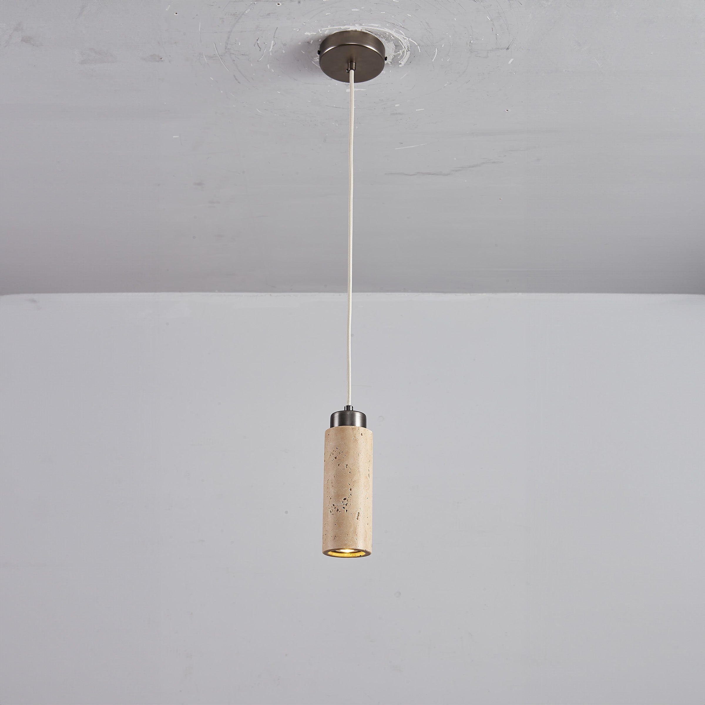 Travertine Pendant Lamp 60005-1P - Pendant Lamps - ebarza Furniture UAE | Shop Modern Furniture in Abu Dhabi & Dubai - مفروشات ايبازرا في الامارات | تسوق اثاث عصري وديكورات مميزة في دبي وابوظبي
