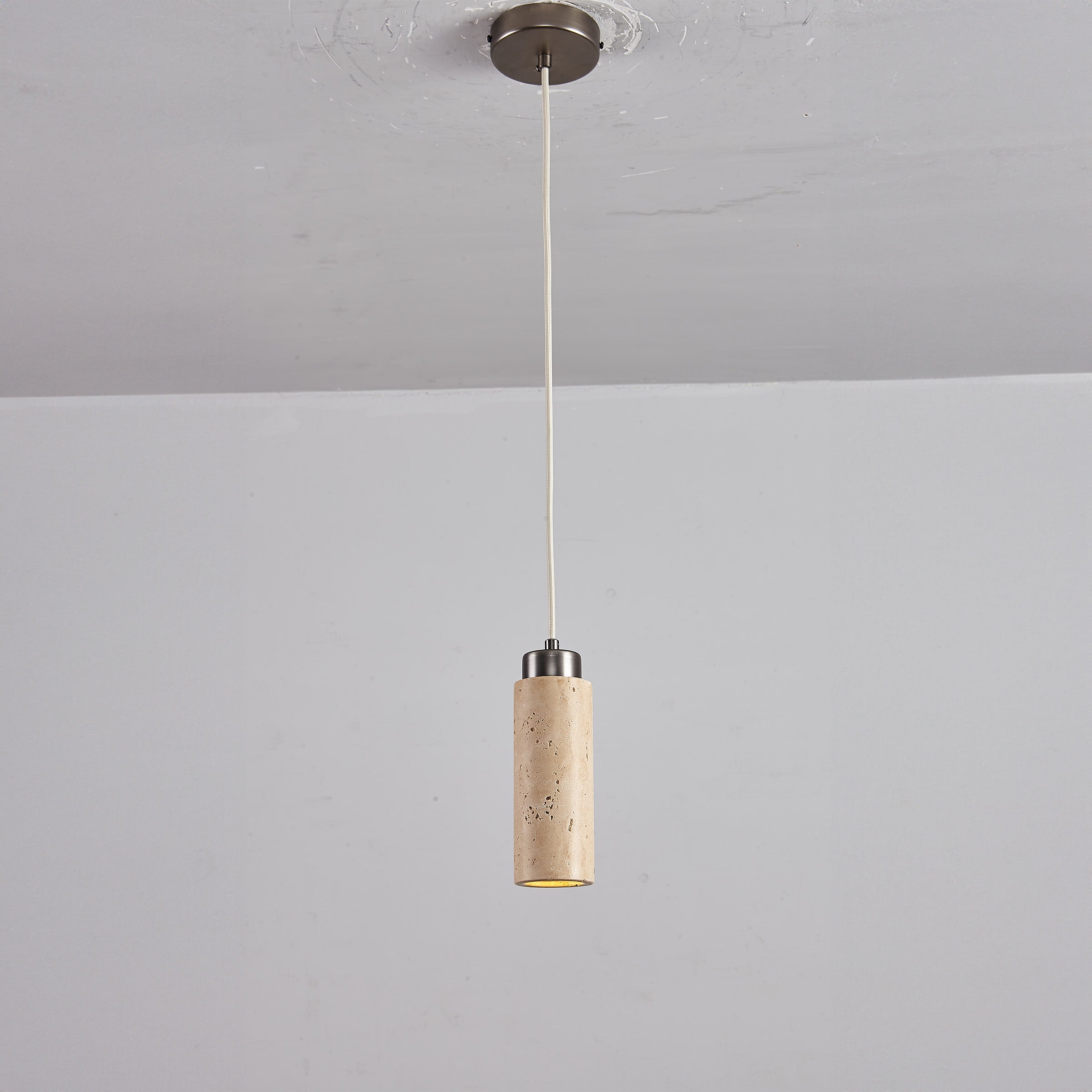 Travertine Pendant Lamp 60005-1P - Pendant Lamps - ebarza Furniture UAE | Shop Modern Furniture in Abu Dhabi & Dubai - مفروشات ايبازرا في الامارات | تسوق اثاث عصري وديكورات مميزة في دبي وابوظبي