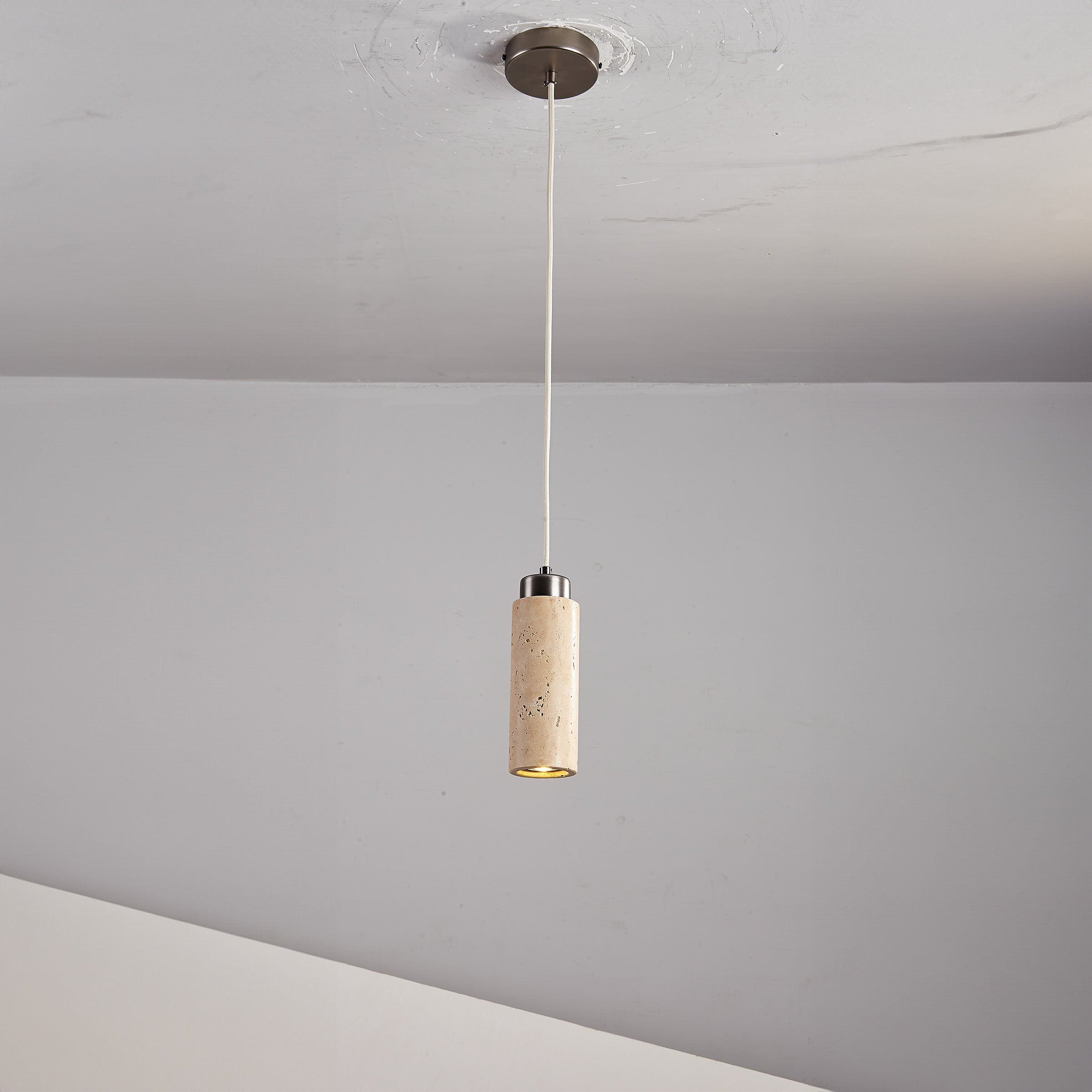 Travertine Pendant Lamp 60005-1P - Pendant Lamps - ebarza Furniture UAE | Shop Modern Furniture in Abu Dhabi & Dubai - مفروشات ايبازرا في الامارات | تسوق اثاث عصري وديكورات مميزة في دبي وابوظبي