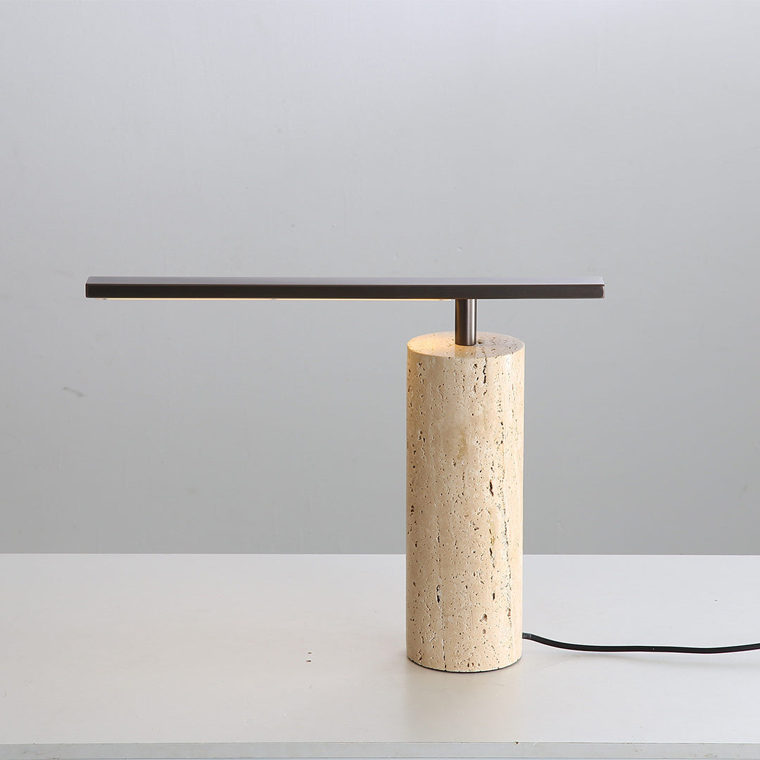 Travertine Table Lamp JA049 - Desk\table Lamps - ebarza Furniture UAE | Shop Modern Furniture in Abu Dhabi & Dubai - مفروشات ايبازرا في الامارات | تسوق اثاث عصري وديكورات مميزة في دبي وابوظبي