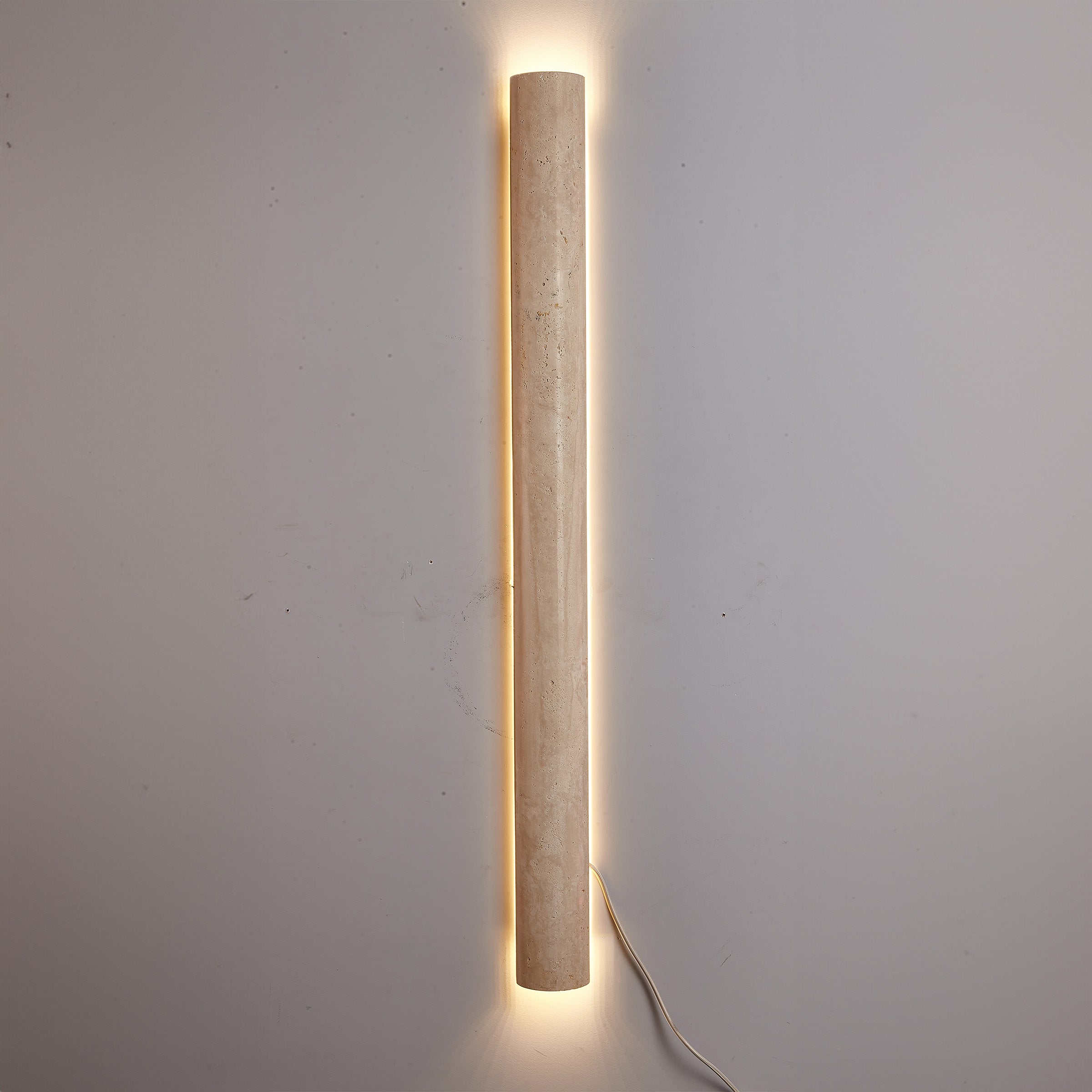 Beige Natural Travertine Marble Wall Lamp 60008-4W - Wall Lamps - ebarza Furniture UAE | Shop Modern Furniture in Abu Dhabi & Dubai - مفروشات ايبازرا في الامارات | تسوق اثاث عصري وديكورات مميزة في دبي وابوظبي