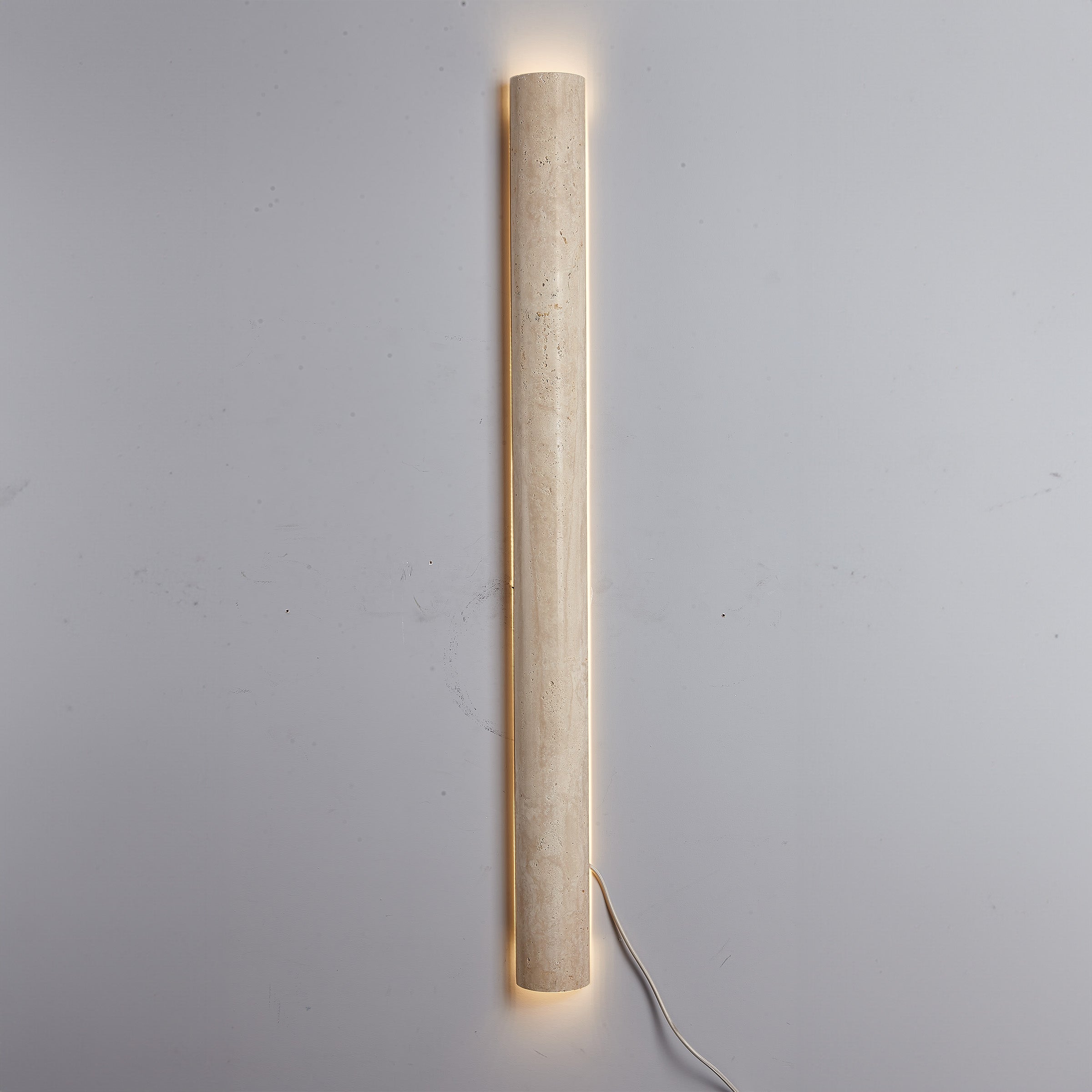 Beige Natural Travertine Marble Wall Lamp 60008-4W - Wall Lamps - ebarza Furniture UAE | Shop Modern Furniture in Abu Dhabi & Dubai - مفروشات ايبازرا في الامارات | تسوق اثاث عصري وديكورات مميزة في دبي وابوظبي