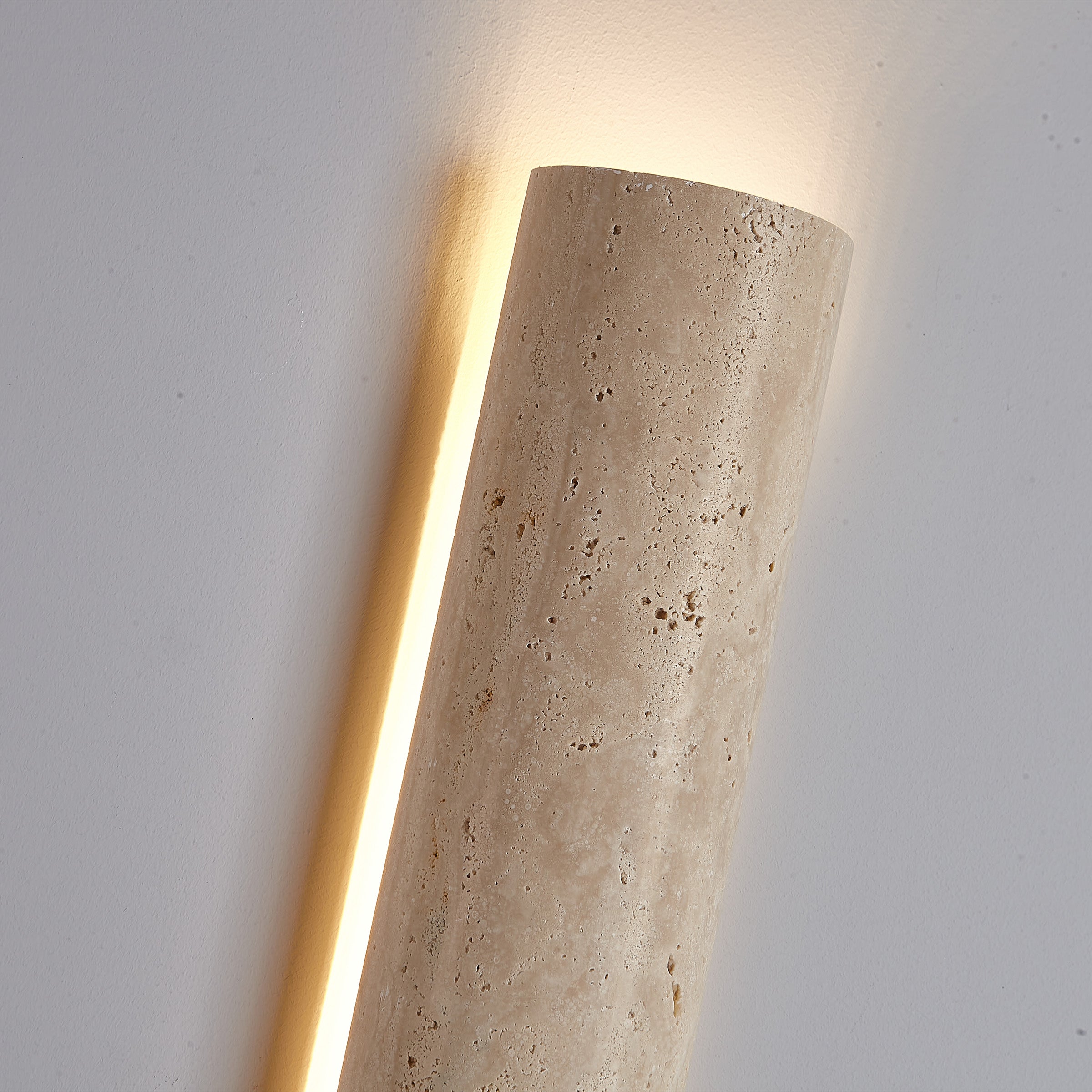 Beige Natural Travertine Marble Wall Lamp 60008-4W - Wall Lamps - ebarza Furniture UAE | Shop Modern Furniture in Abu Dhabi & Dubai - مفروشات ايبازرا في الامارات | تسوق اثاث عصري وديكورات مميزة في دبي وابوظبي